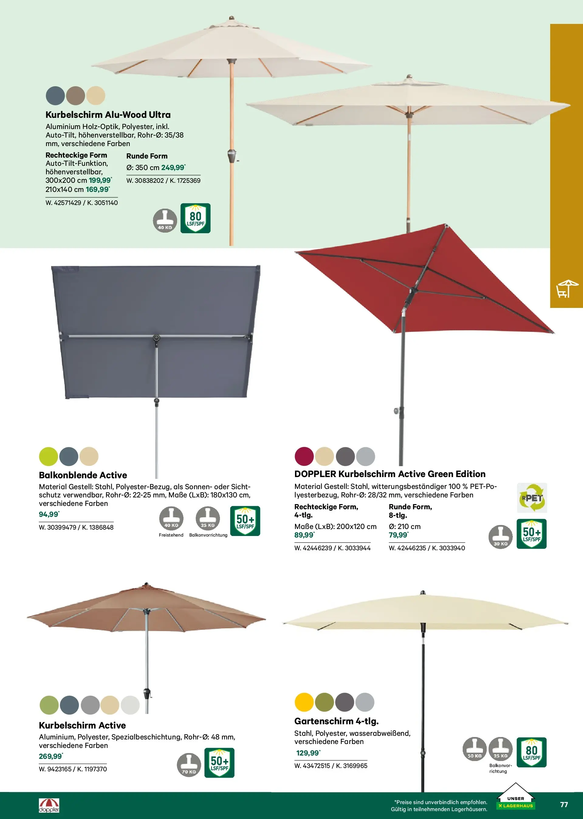 Lagerhaus Garten & Freizeit Katalog 2026 - Regau, Weyer von 01.03.2026 - Aktuelle Angebote | Seite: 77