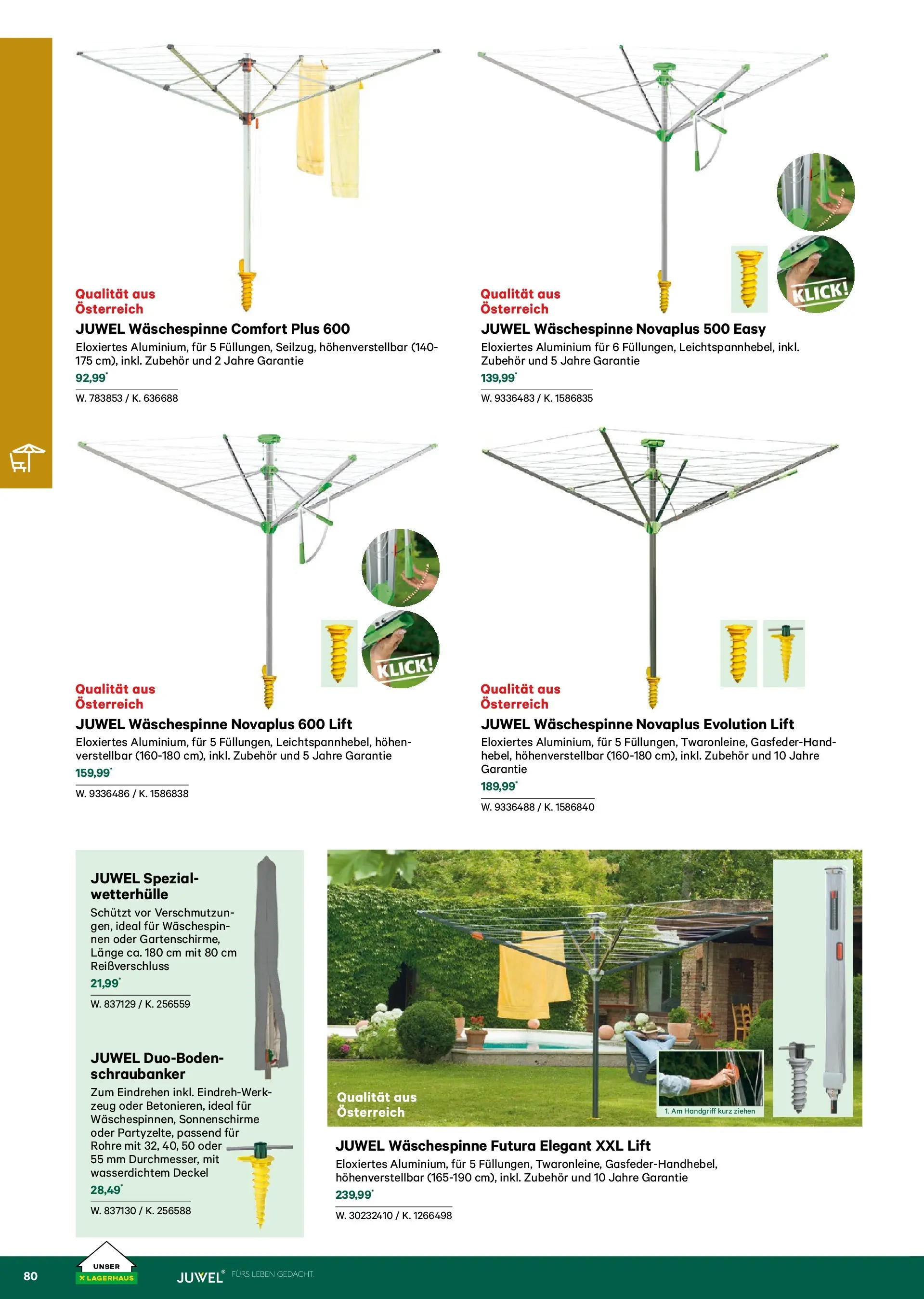 Lagerhaus Garten & Freizeit Katalog 2026 - Regau, Weyer von 01.03.2026 - Aktuelle Angebote | Seite: 80