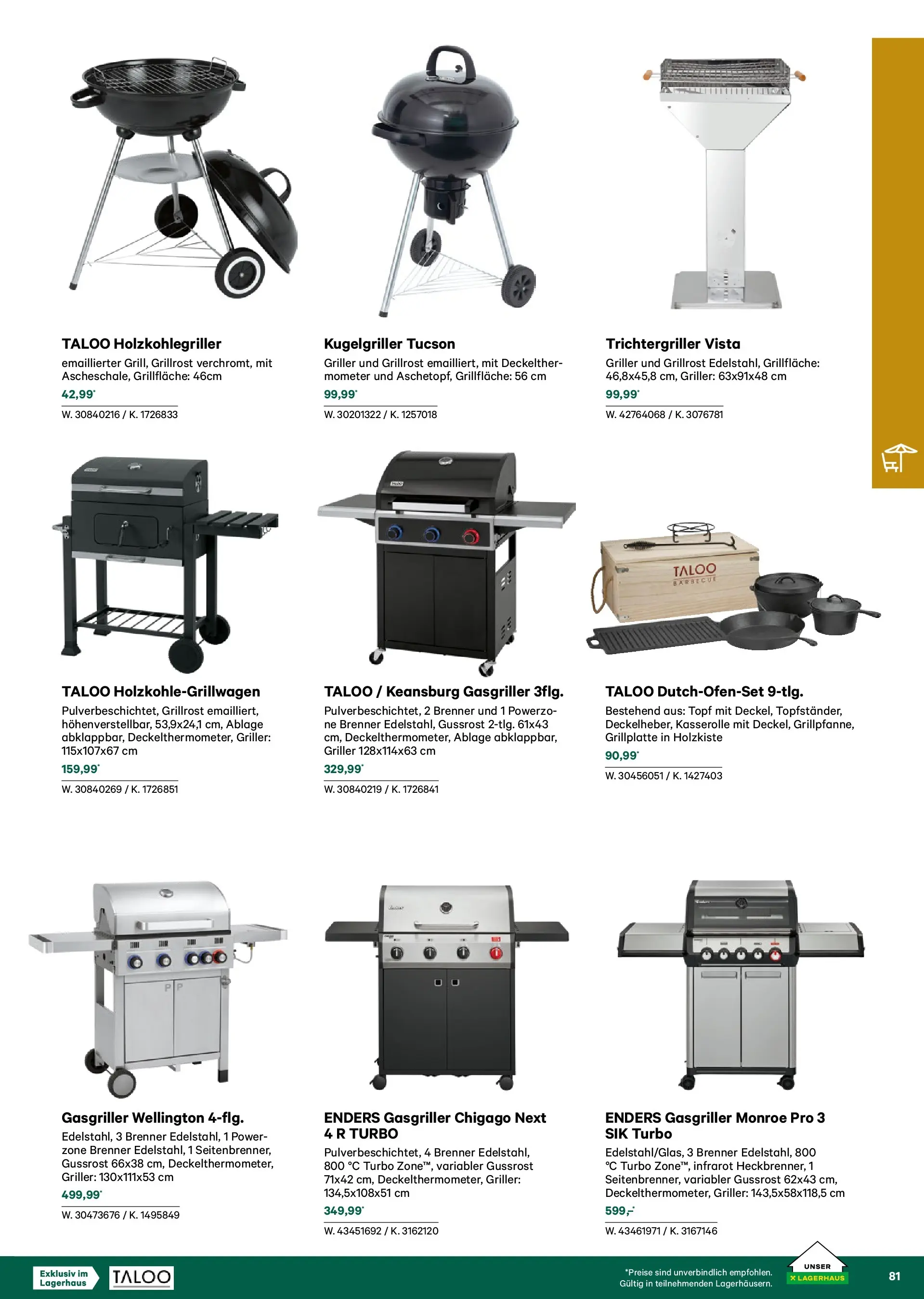 Lagerhaus Garten & Freizeit Katalog 2026 - Regau, Weyer von 01.03.2026 - Aktuelle Angebote | Seite: 81