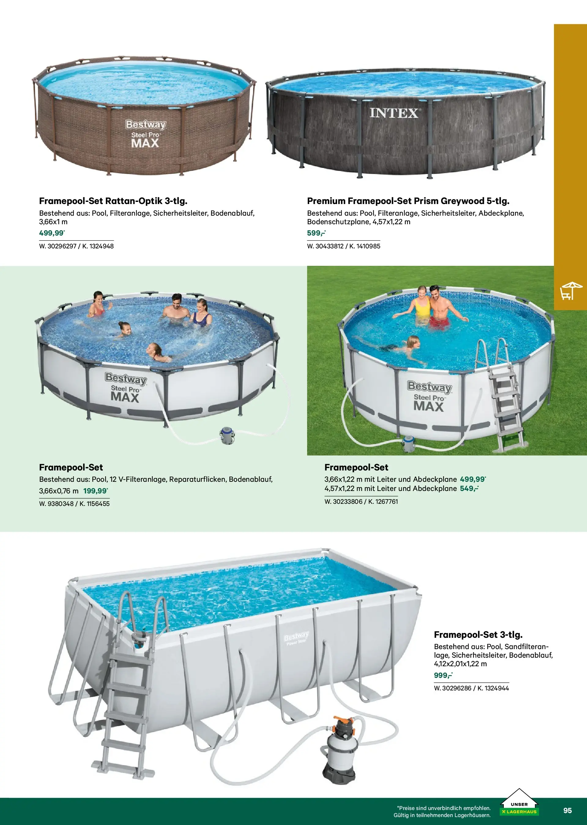 Lagerhaus Garten & Freizeit Katalog 2026 - Regau, Weyer von 01.03.2026 - Aktuelle Angebote | Seite: 95