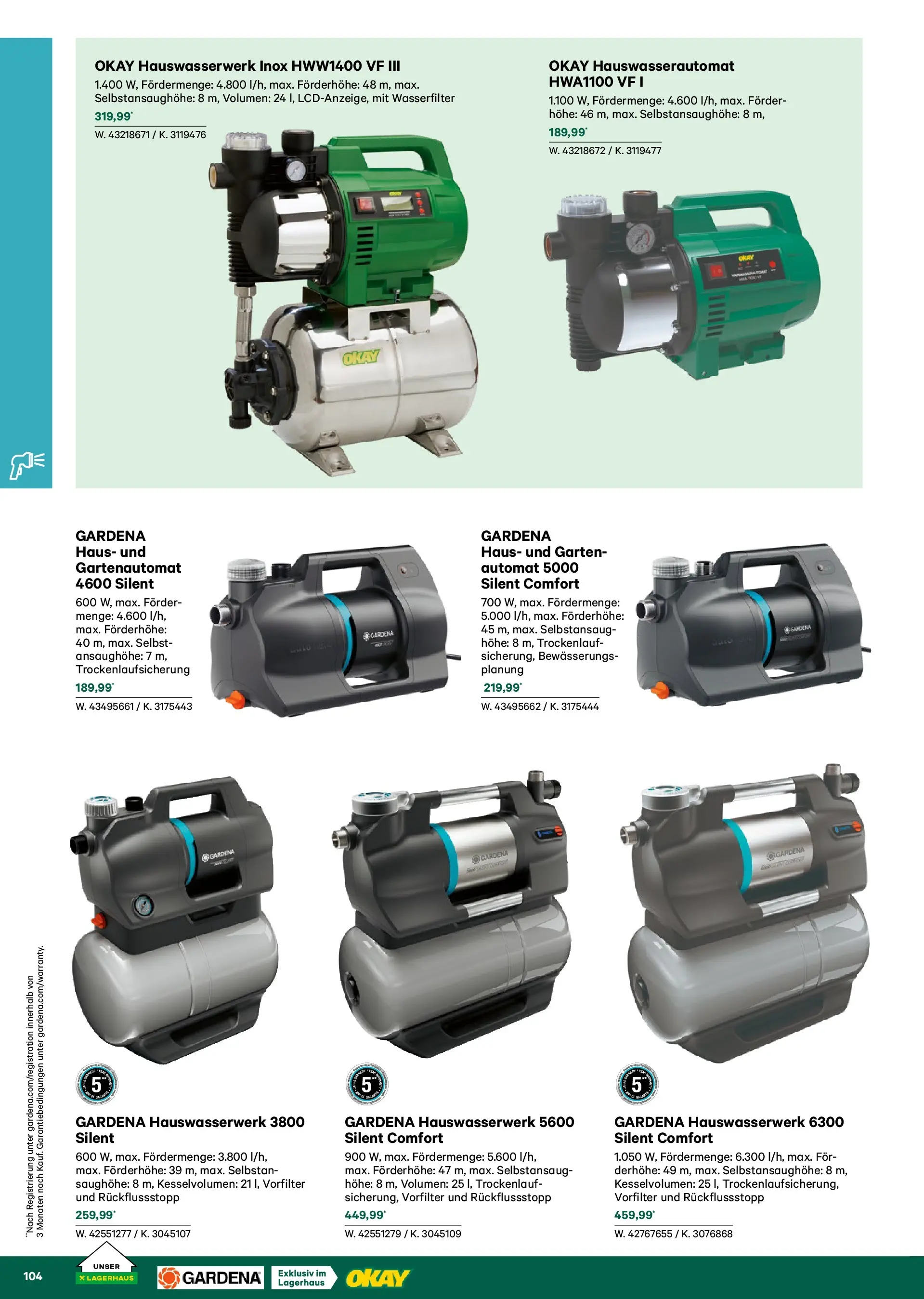 Lagerhaus Garten & Freizeit Katalog 2026 - Regau, Weyer von 01.03.2026 - Aktuelle Angebote | Seite: 104
