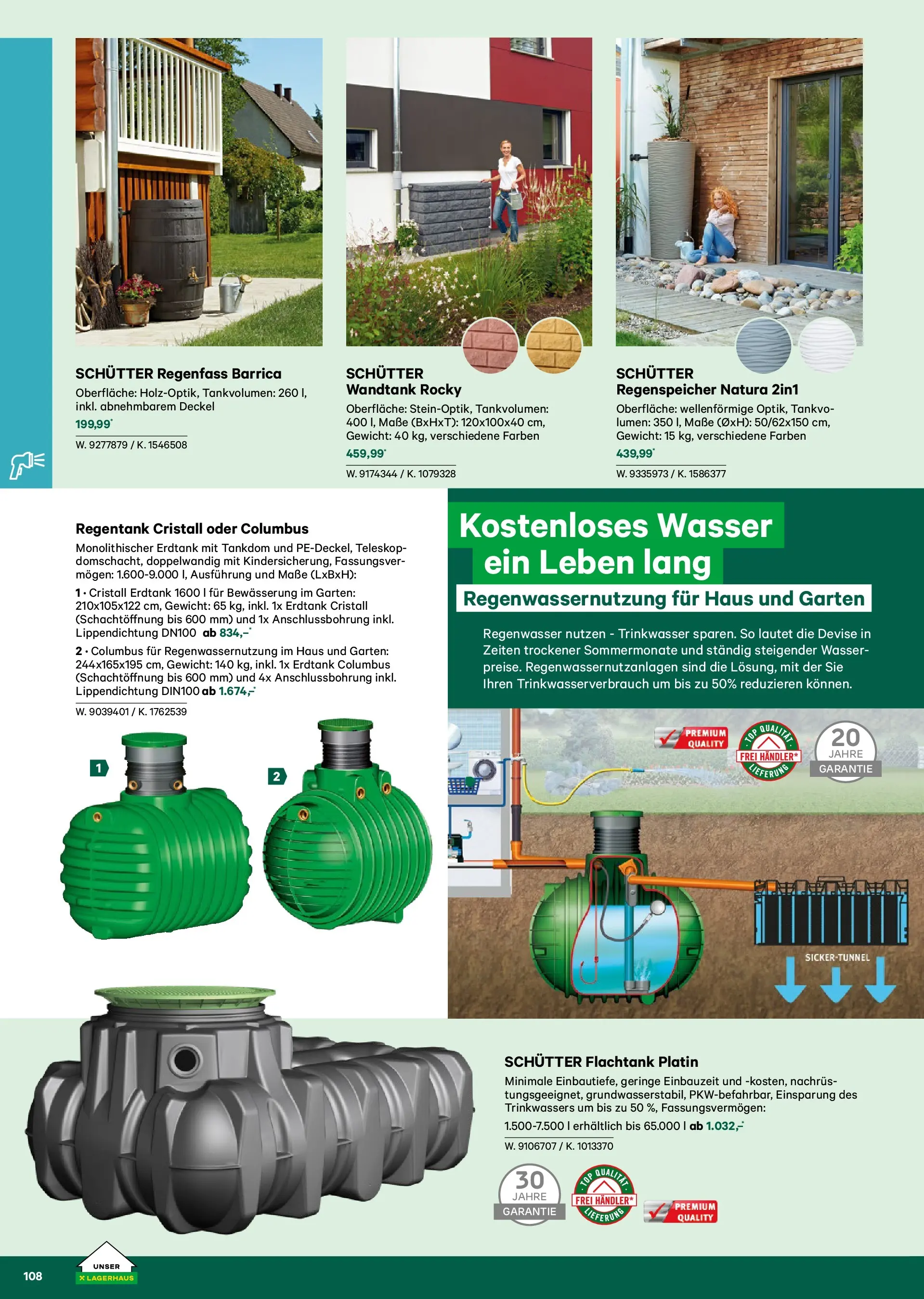 Lagerhaus Garten & Freizeit Katalog 2026 - Regau, Weyer von 01.03.2026 - Aktuelle Angebote | Seite: 108 | Produkte: Wasser, Gewicht