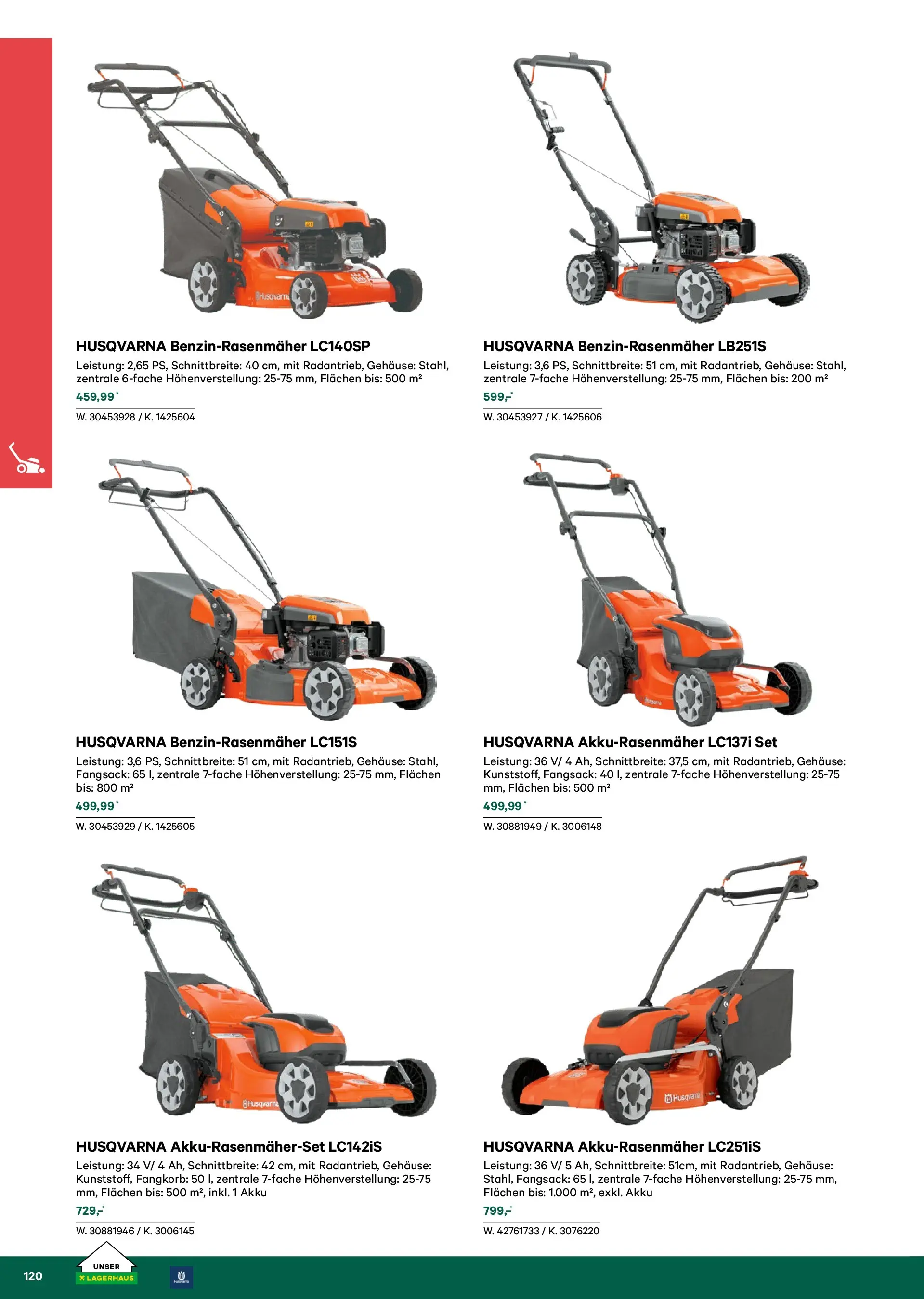 Lagerhaus Garten & Freizeit Katalog 2026 - Regau, Weyer von 01.03.2026 - Aktuelle Angebote | Seite: 120