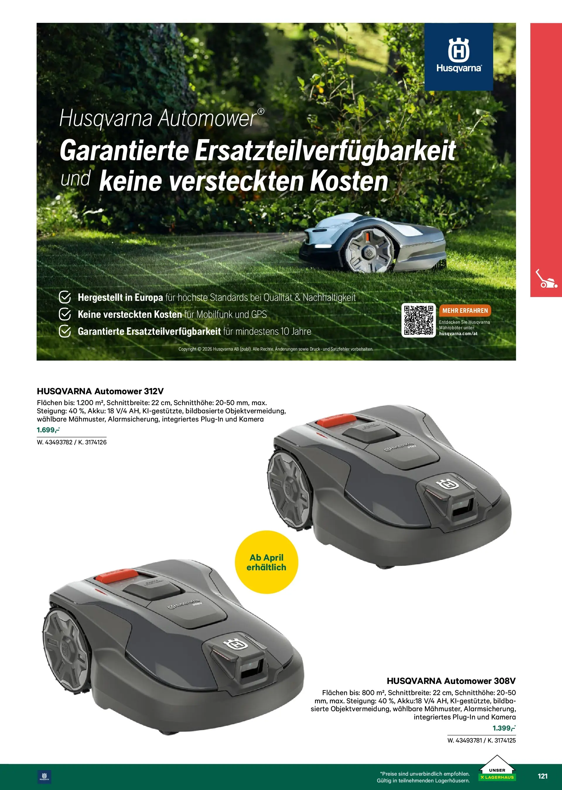 Lagerhaus Garten & Freizeit Katalog 2026 - Regau, Weyer von 01.03.2026 - Aktuelle Angebote | Seite: 121 | Produkte: Kamera