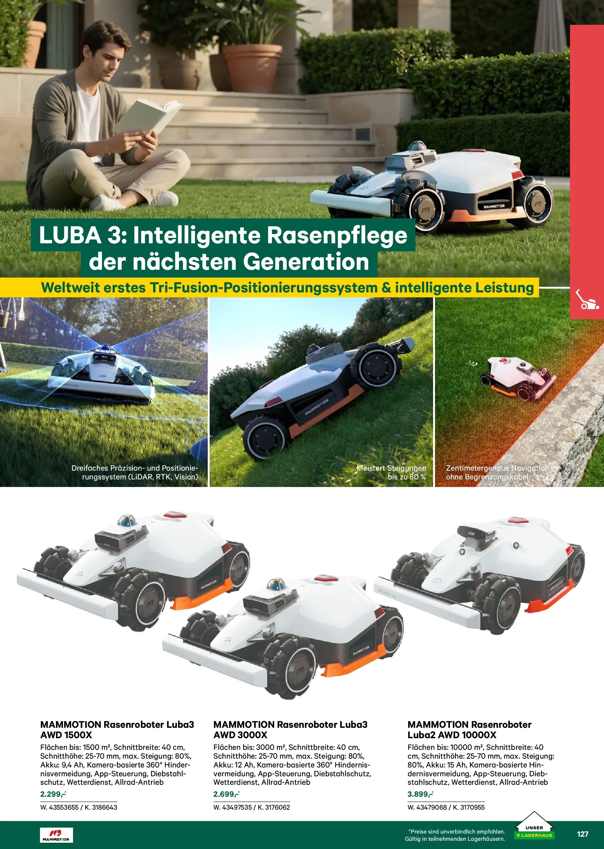 Lagerhaus Garten & Freizeit Katalog 2026 - Regau, Weyer von 01.03.2026 - Aktuelle Angebote | Seite: 127 | Produkte: Navigation