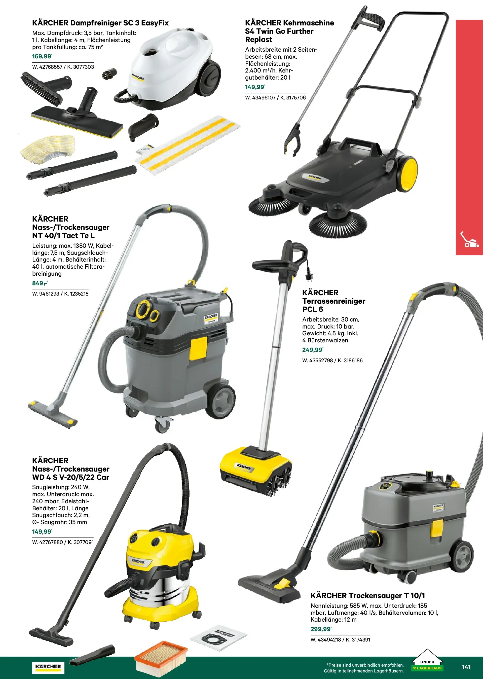 Lagerhaus Garten & Freizeit Katalog 2026 - Regau, Weyer von 01.03.2026 - Aktuelle Angebote | Seite: 141 | Produkte: Kabel, Gewicht