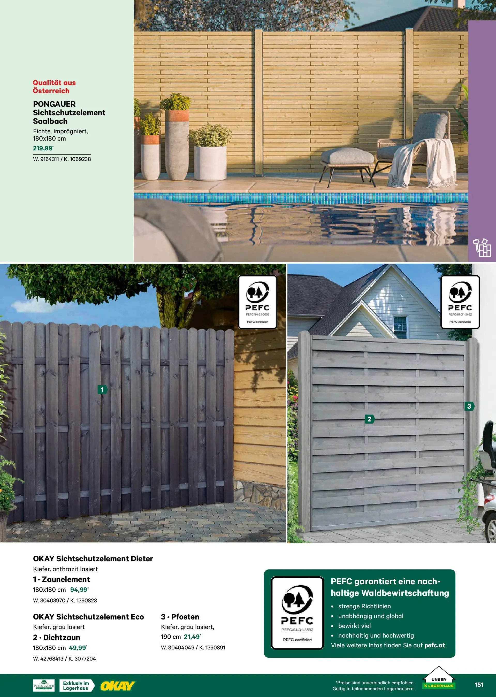 Lagerhaus Garten & Freizeit Katalog 2026 - Regau, Weyer von 01.03.2026 - Aktuelle Angebote | Seite: 151