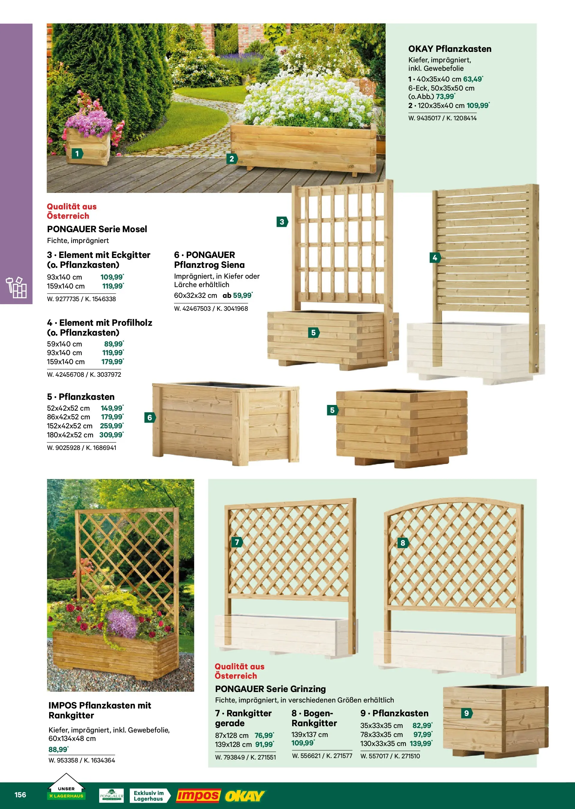 Lagerhaus Garten & Freizeit Katalog 2026 - Regau, Weyer von 01.03.2026 - Aktuelle Angebote | Seite: 156