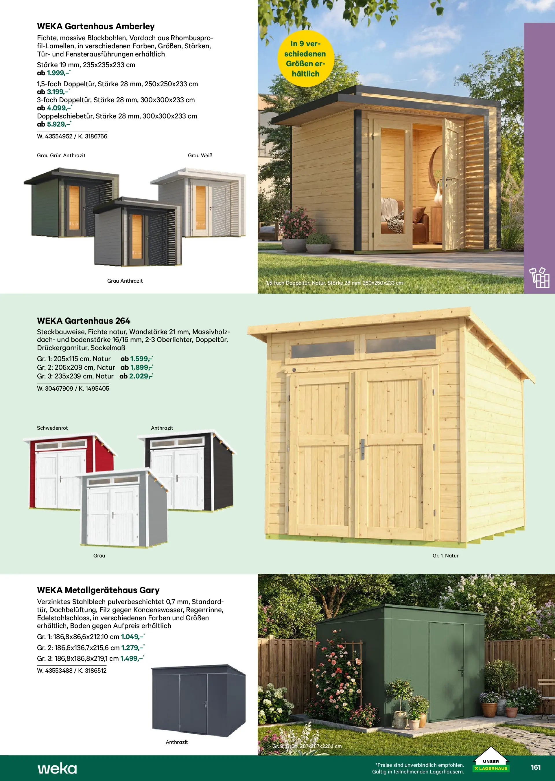 Lagerhaus Garten & Freizeit Katalog 2026 - Regau, Weyer von 01.03.2026 - Aktuelle Angebote | Seite: 161