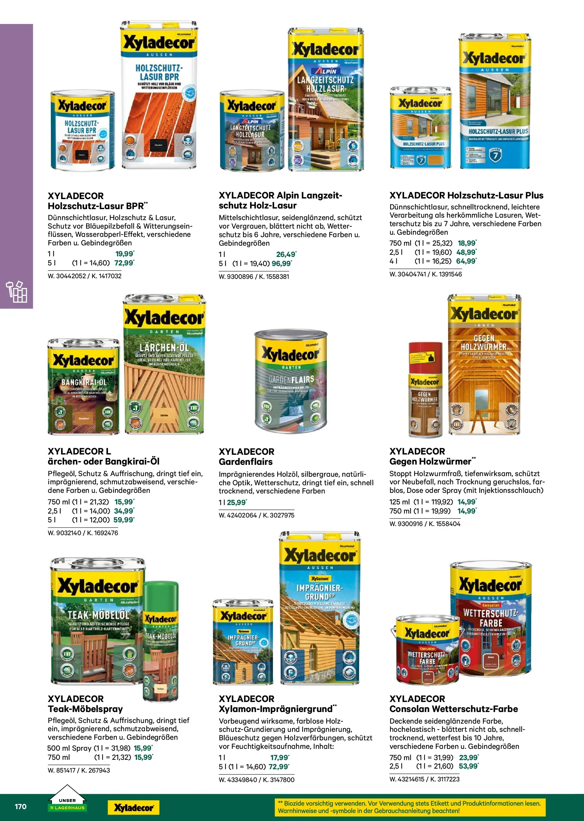 Lagerhaus Garten & Freizeit Katalog 2026 - Regau, Weyer von 01.03.2026 - Aktuelle Angebote | Seite: 170