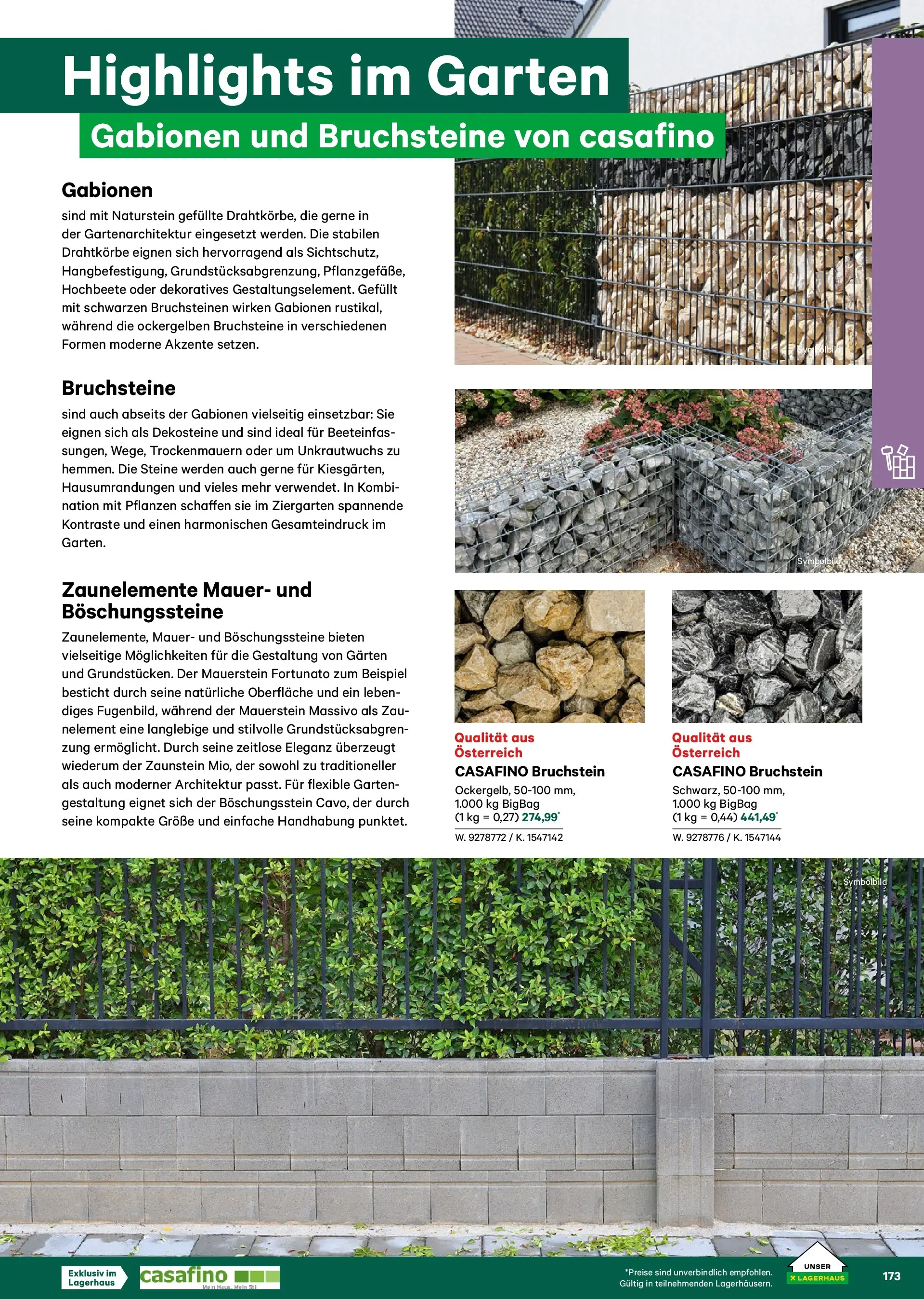 Lagerhaus Garten & Freizeit Katalog 2026 - Regau, Weyer von 01.03.2026 - Aktuelle Angebote | Seite: 173