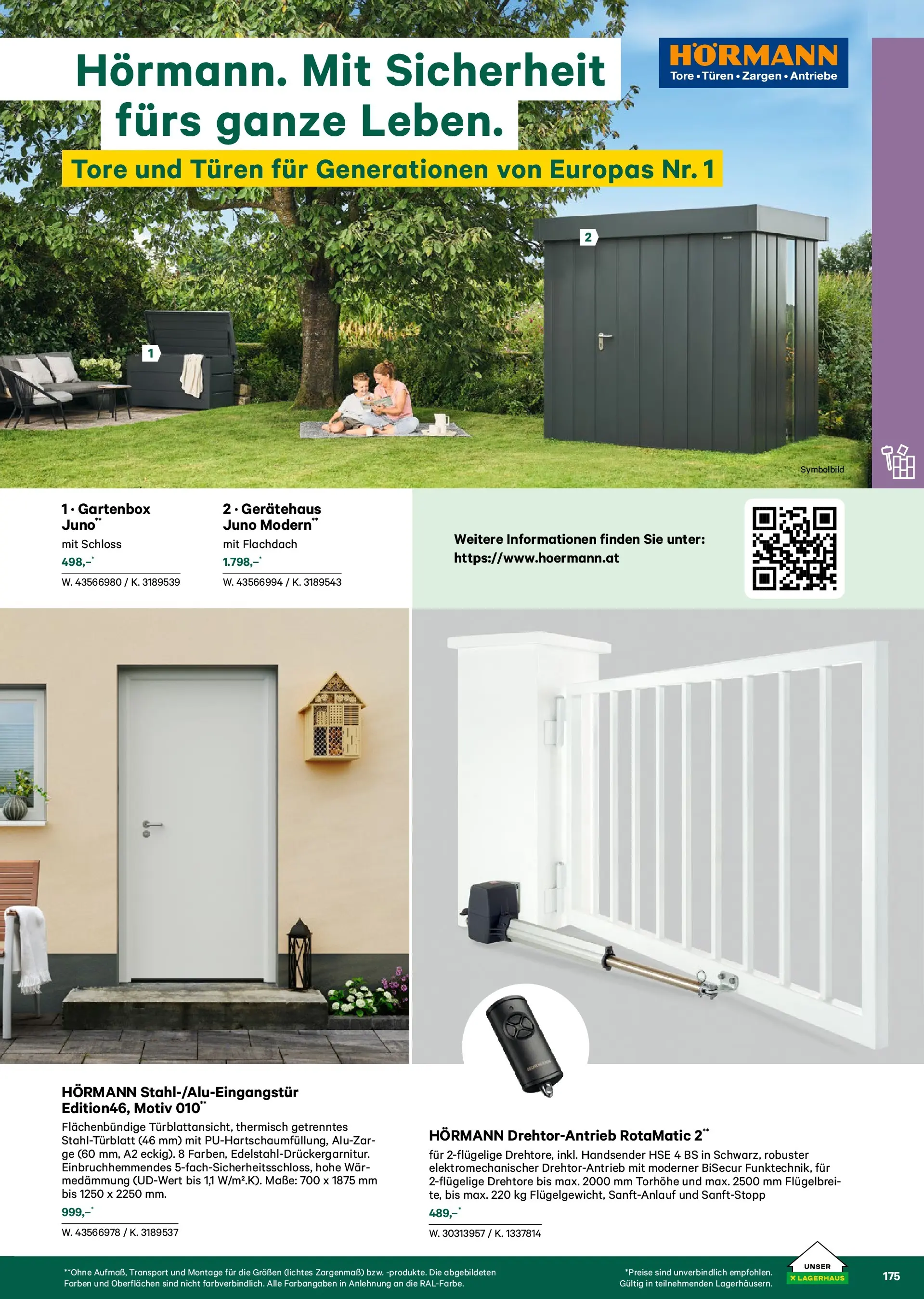 Lagerhaus Garten & Freizeit Katalog 2026 - Regau, Weyer von 01.03.2026 - Aktuelle Angebote | Seite: 175