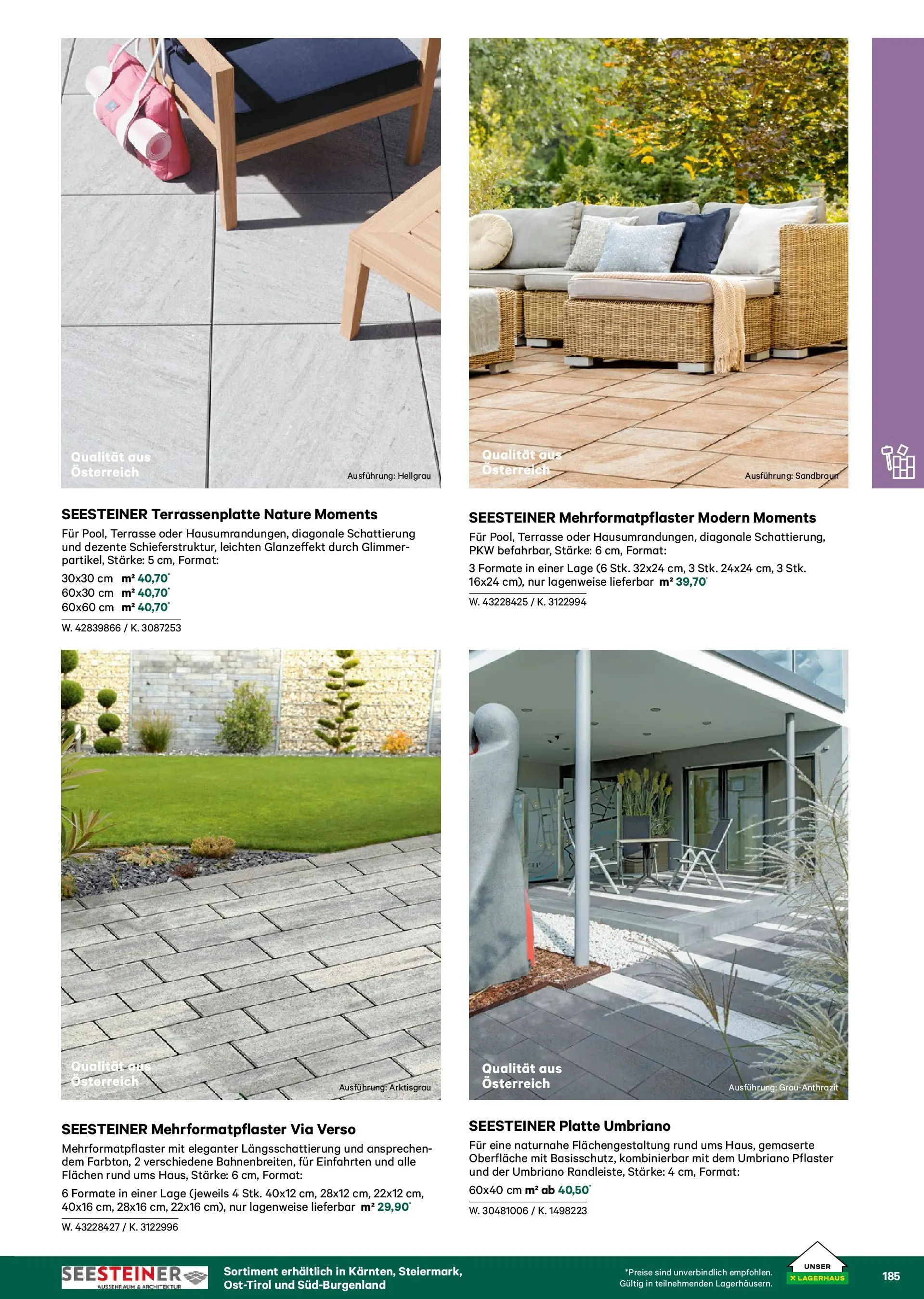 Lagerhaus Garten & Freizeit Katalog 2026 - Regau, Weyer von 01.03.2026 - Aktuelle Angebote | Seite: 185