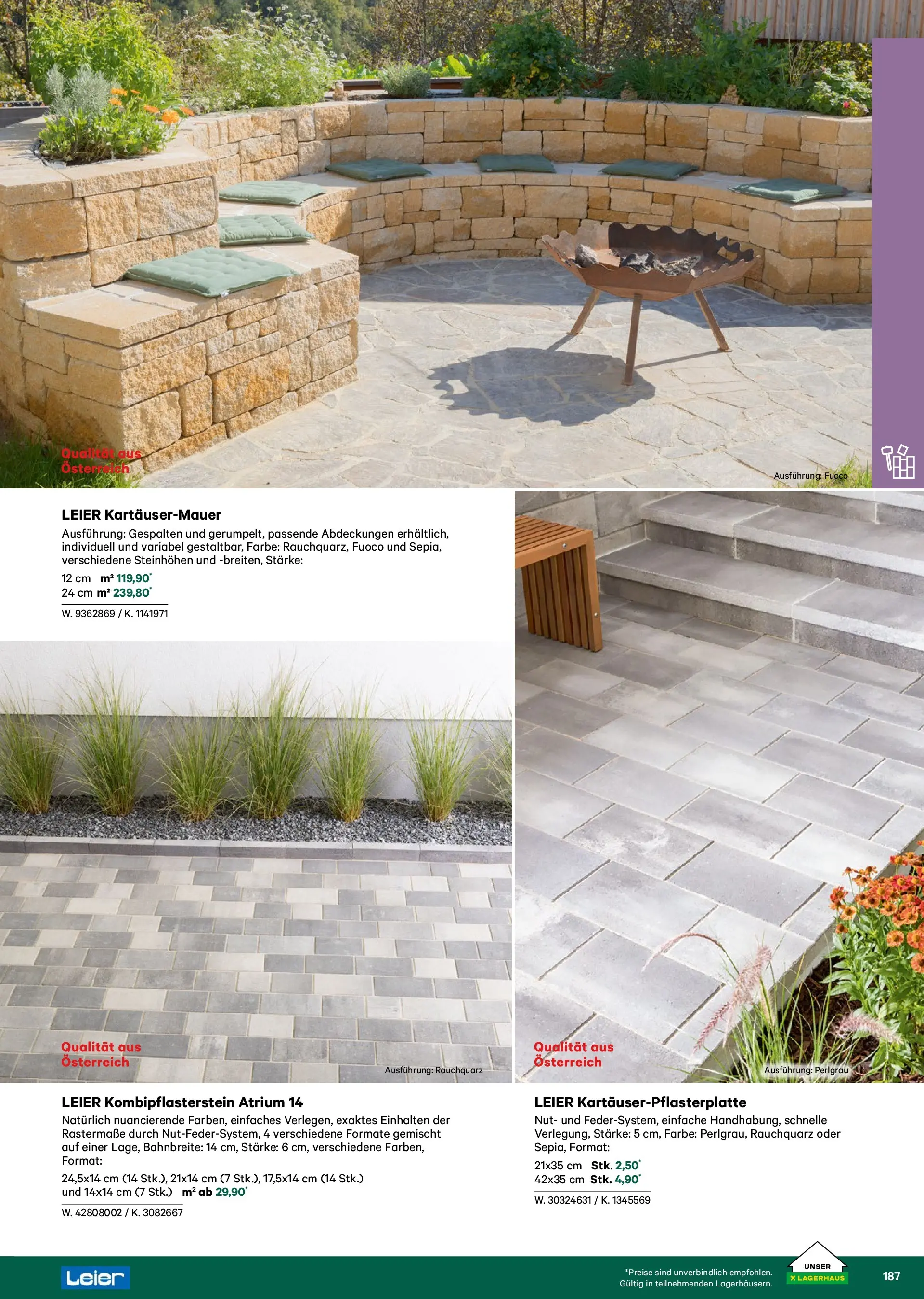 Lagerhaus Garten & Freizeit Katalog 2026 - Regau, Weyer von 01.03.2026 - Aktuelle Angebote | Seite: 187