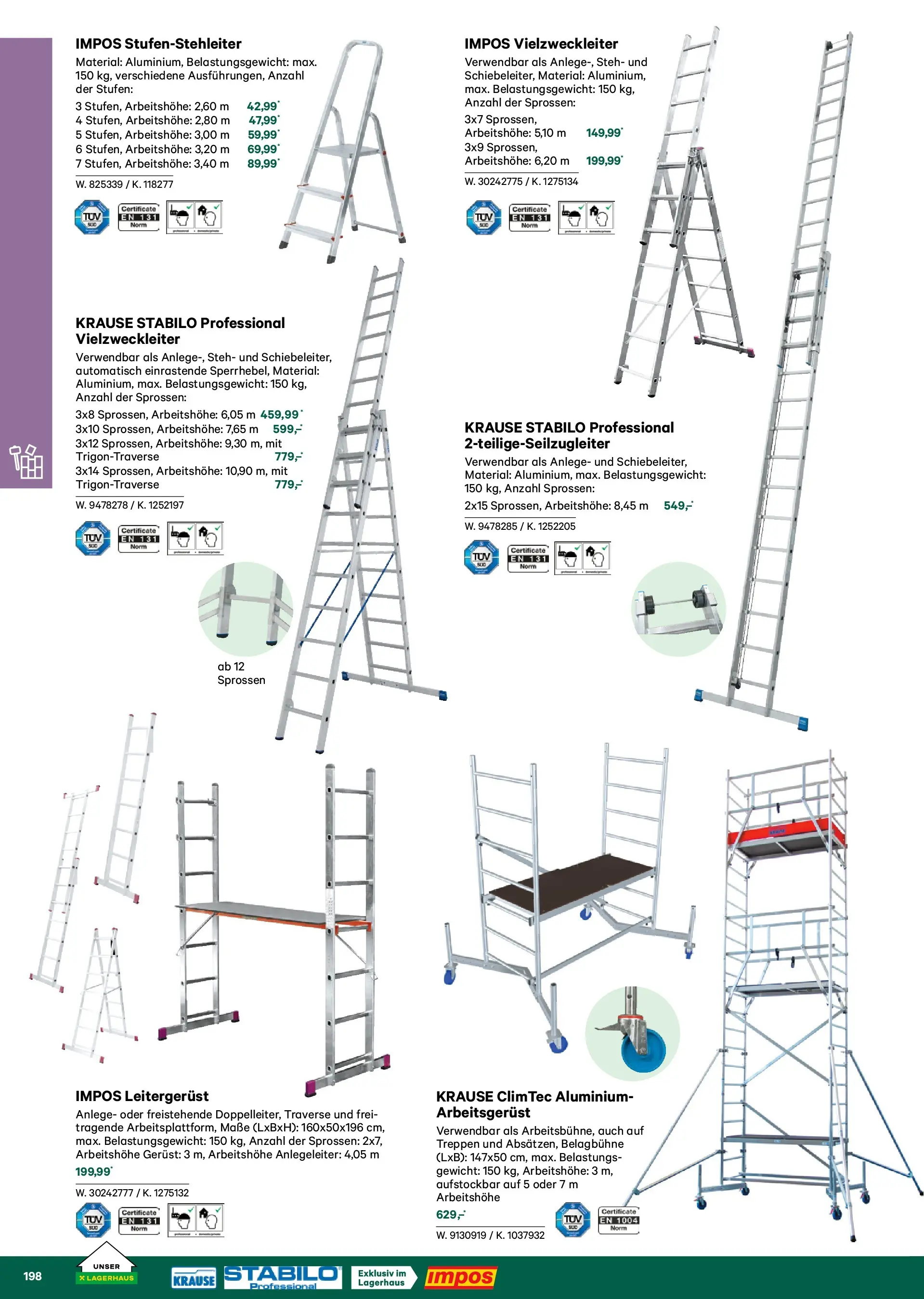 Lagerhaus Garten & Freizeit Katalog 2026 - Regau, Weyer von 01.03.2026 - Aktuelle Angebote | Seite: 198 | Produkte: Gewicht