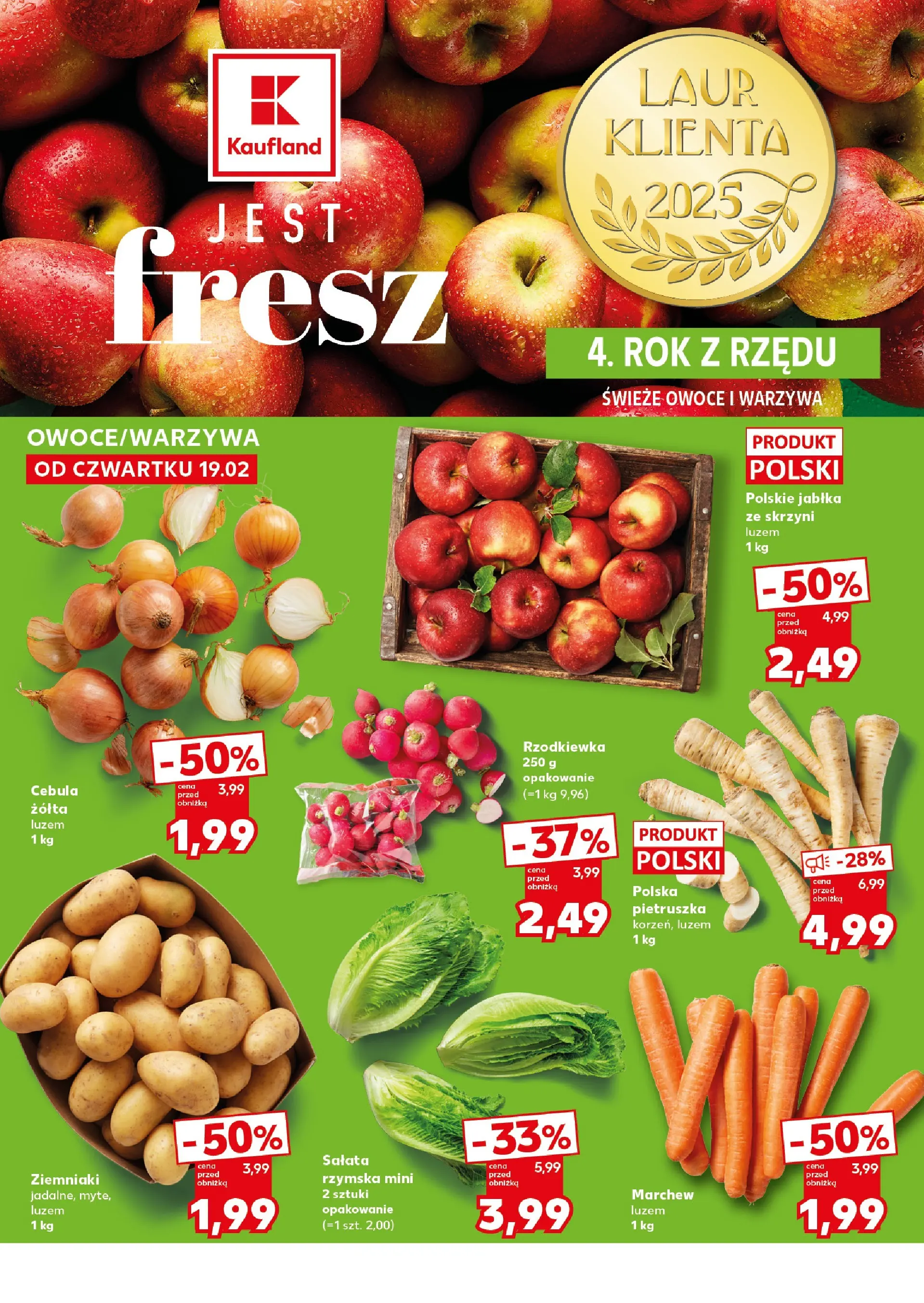 Kaufland gazetka - Super Sobota od 21.02.2026 - od jutra PDF | Strona: 6 | Produkty: Jabłka, Ziemniaki, Warzywa, Owoce