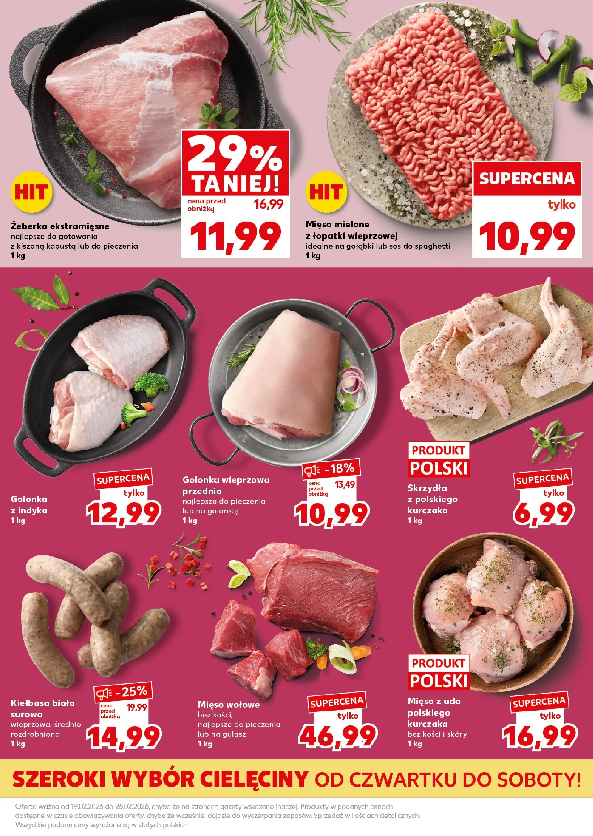 Kaufland gazetka - Super Sobota od 21.02.2026 - od jutra PDF | Strona: 9 | Produkty: Mięso, Golonka wieprzowa, Sos do spaghetti, Gulasz