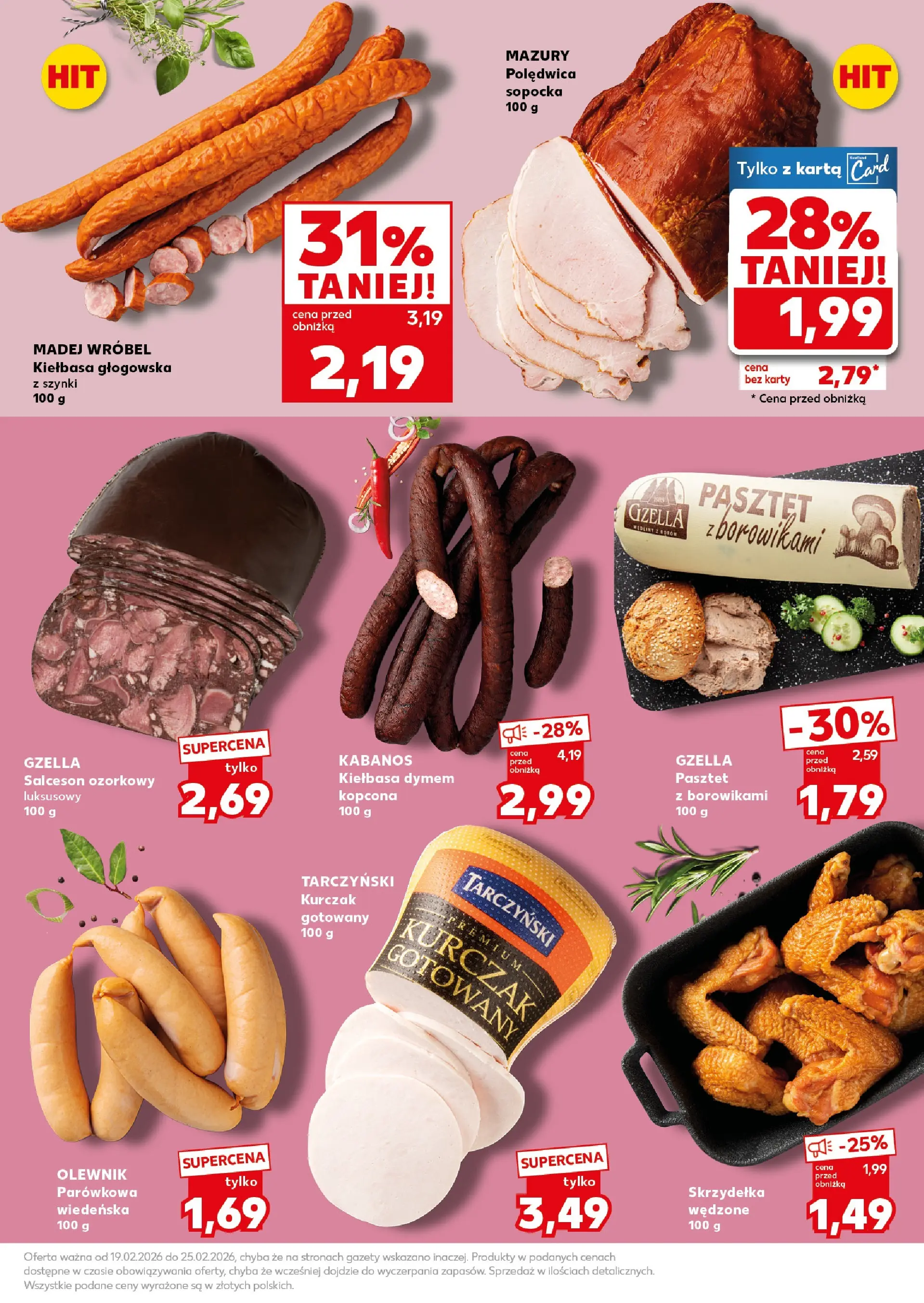 Kaufland gazetka - Super Sobota od 21.02.2026 - od jutra PDF | Strona: 11 | Produkty: Kiełbasa, Karta, Kurczak