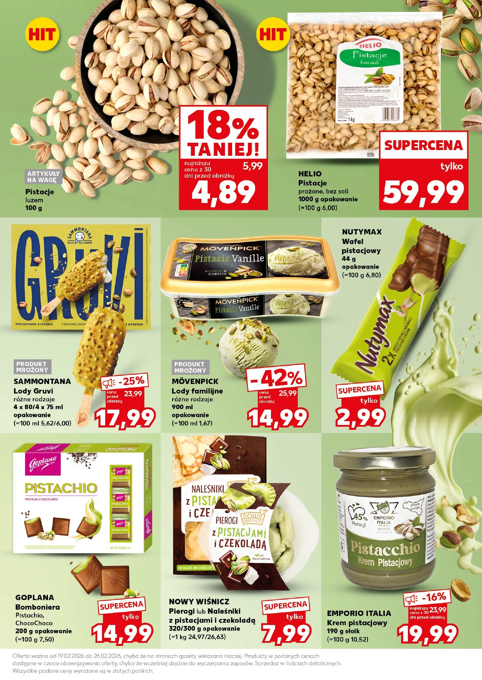 Kaufland gazetka - Super Sobota od 21.02.2026 - od jutra PDF | Strona: 19 | Produkty: Pierogi, Czekolada, Lody, Naleśniki