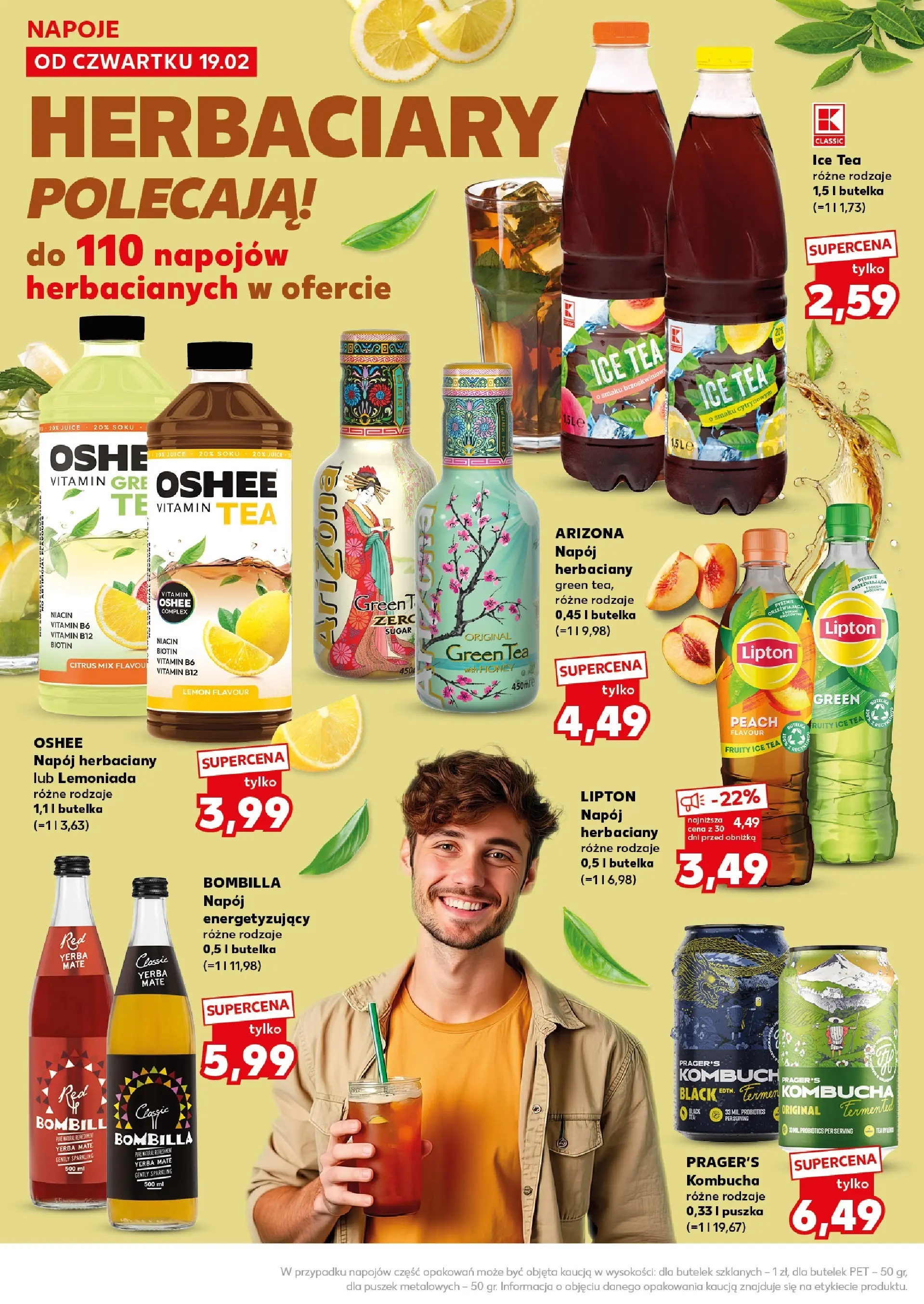 Kaufland gazetka - Super Sobota od 21.02.2026 - od jutra PDF | Strona: 20 | Produkty: Ice Tea, Napoje, Kombucha, Yerba mate