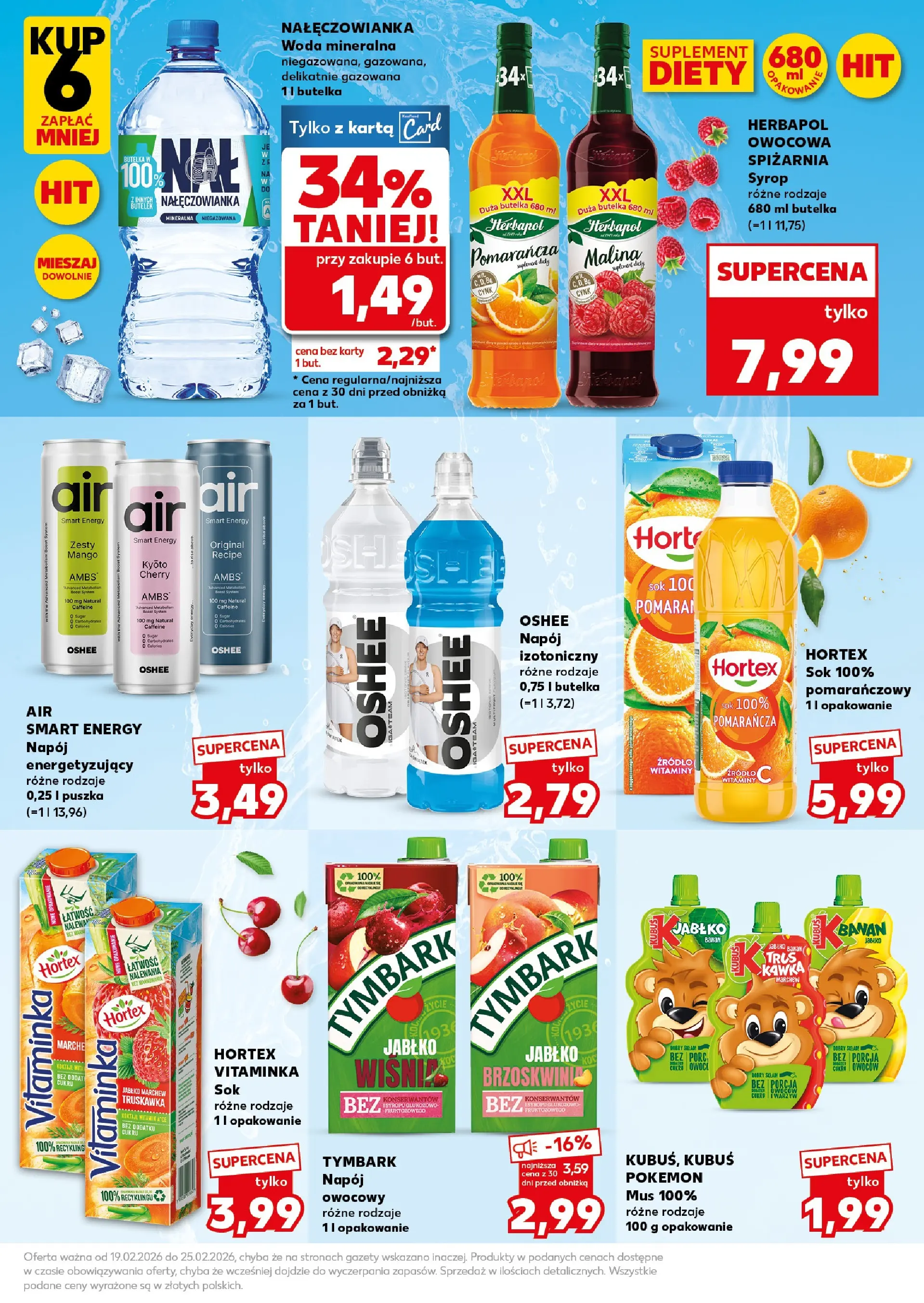 Kaufland gazetka - Super Sobota od 21.02.2026 - od jutra PDF | Strona: 21 | Produkty: Malina, Sok, Banan, Woda