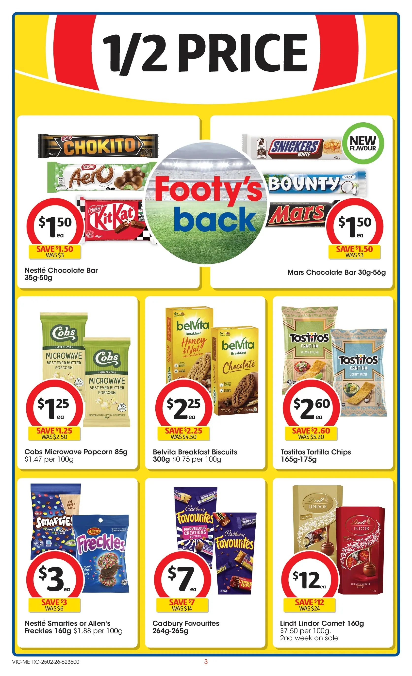 ﻿Coles catalogue valid from 25/02/2026 > Online Australia | Page: 3 | Products: Dairy, Chocolate, Popcorn, Microwave
