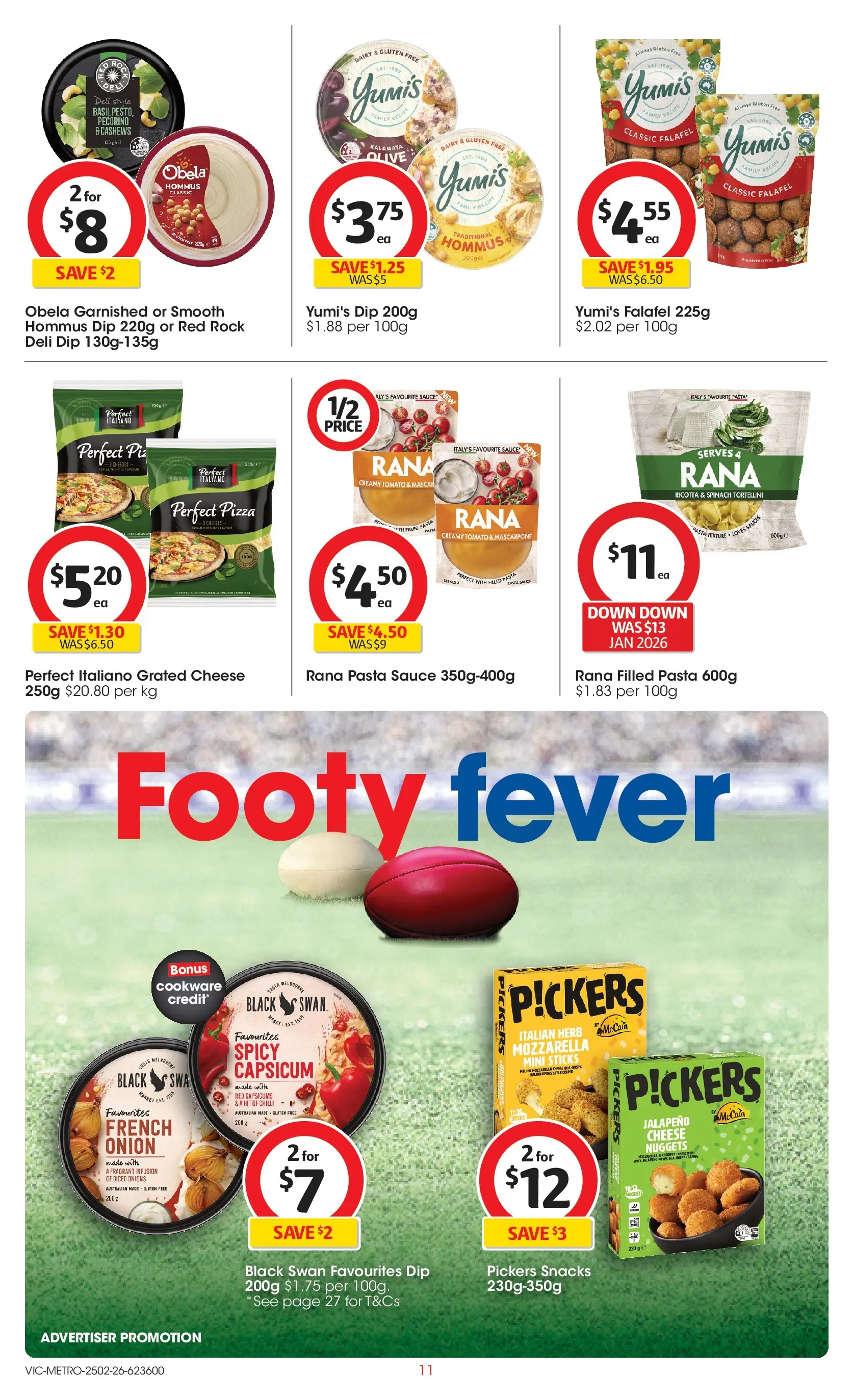 ﻿Coles catalogue valid from 25/02/2026 > Online Australia | Page: 11 | Products: Dairy, Herb, Pizza, Cookware