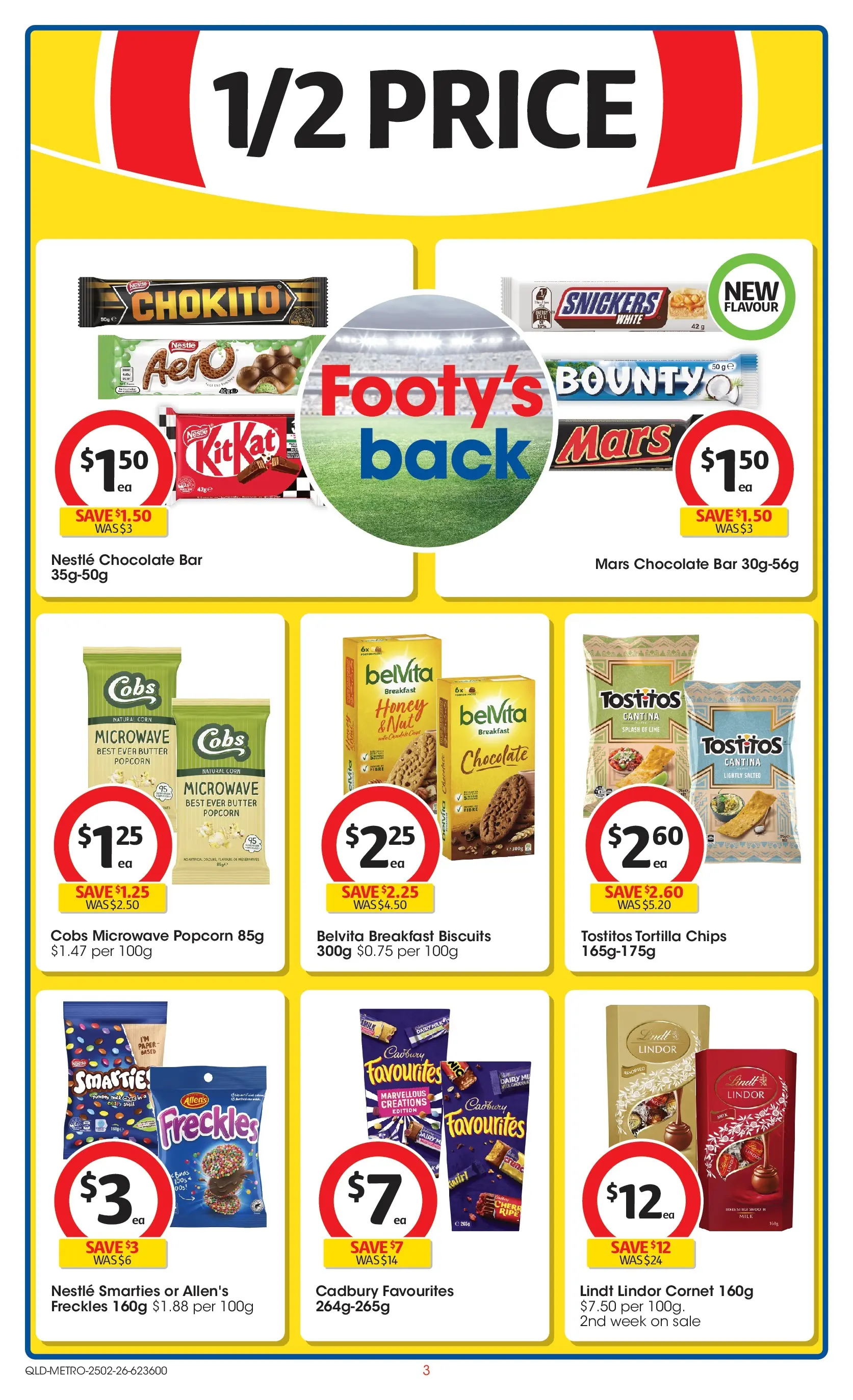 ﻿Coles catalogue valid from 25/02/2026 > Online Australia | Page: 3 | Products: Dairy, Butter, Chips, Lime