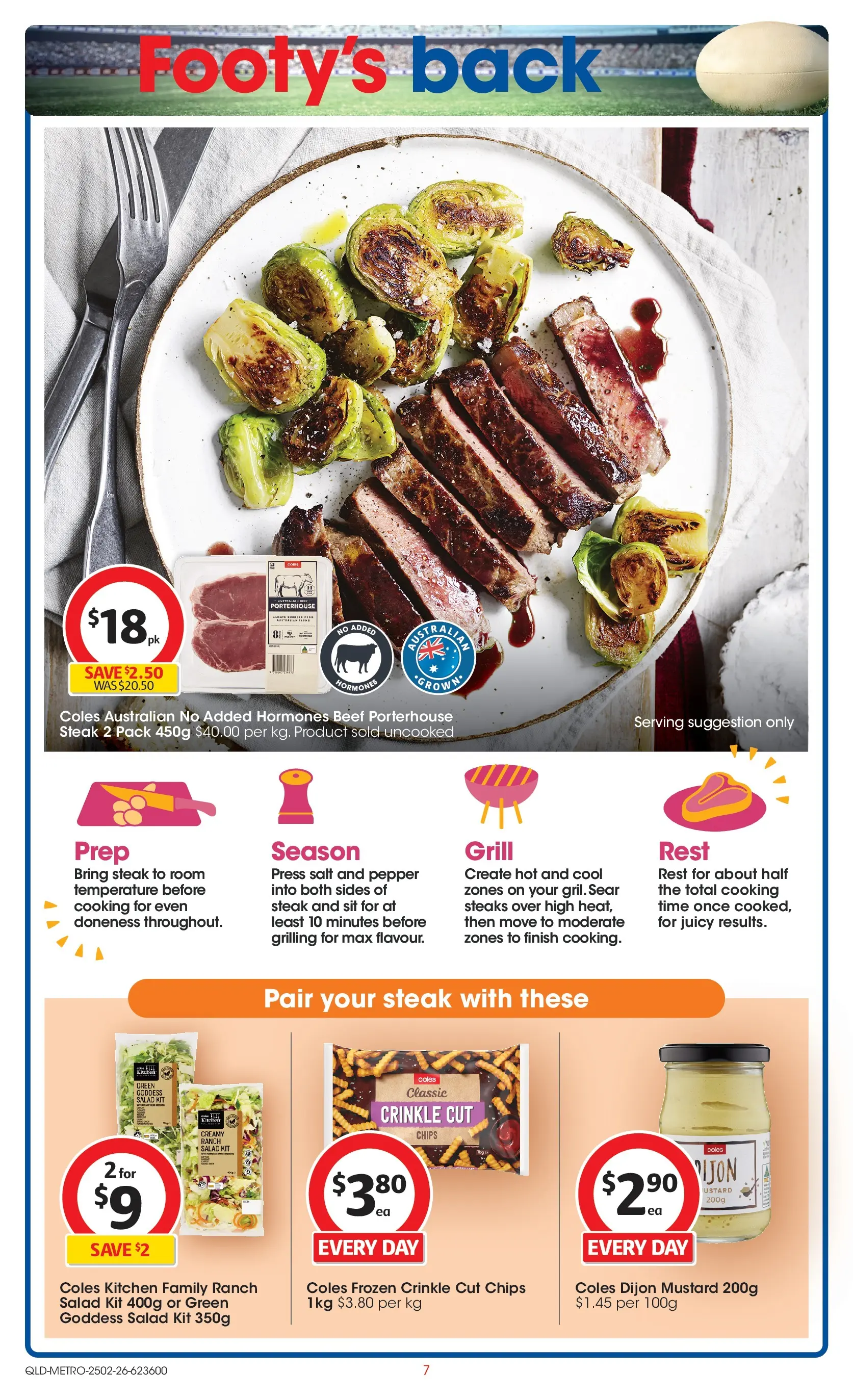 ﻿Coles catalogue valid from 25/02/2026 > Online Australia | Page: 7 | Products: Mustard, Beef, Salad, Salt