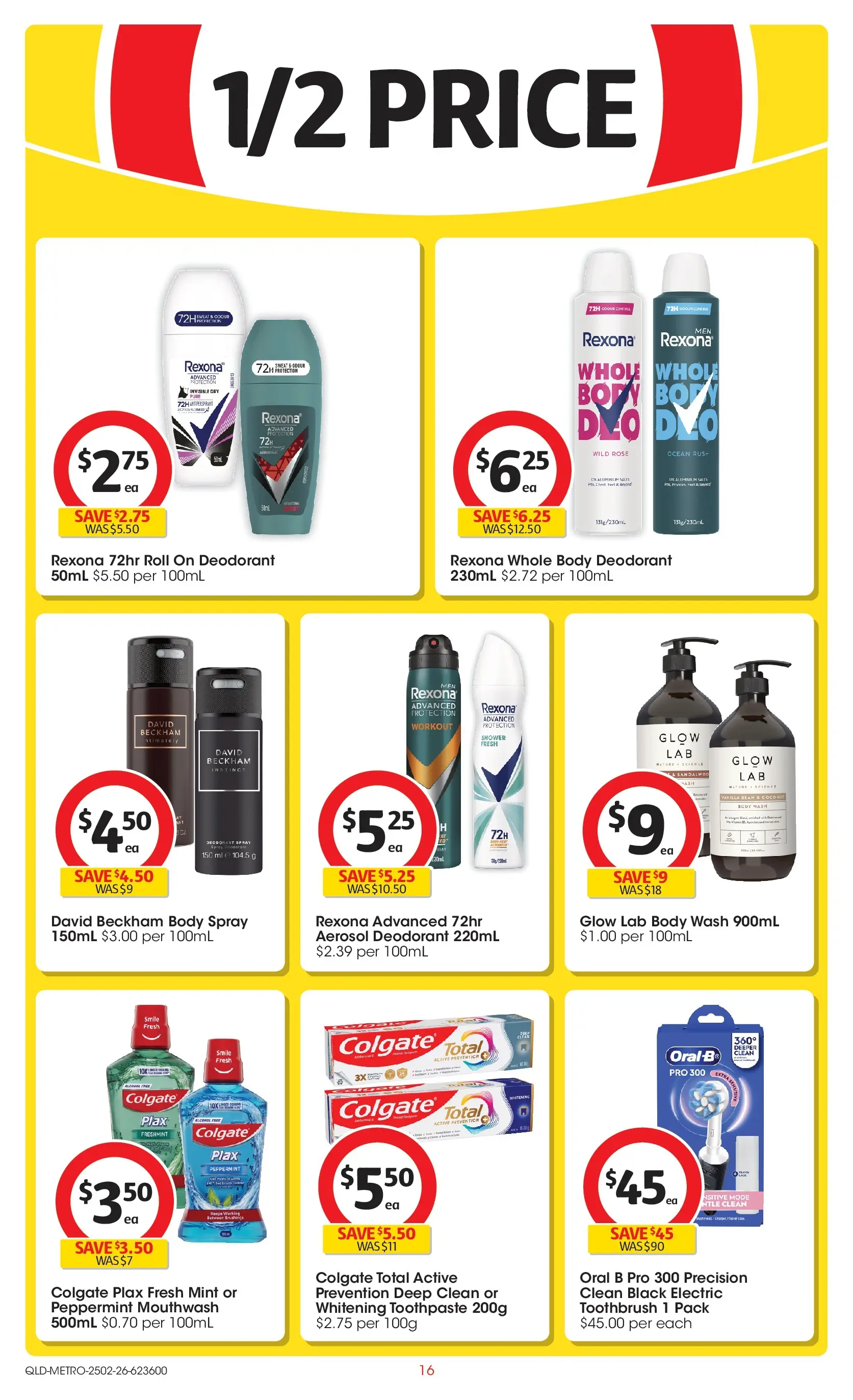 ﻿Coles catalogue valid from 25/02/2026 > Online Australia | Page: 16 | Products: Shower, Deodorant, Antiperspirant, Mouthwash