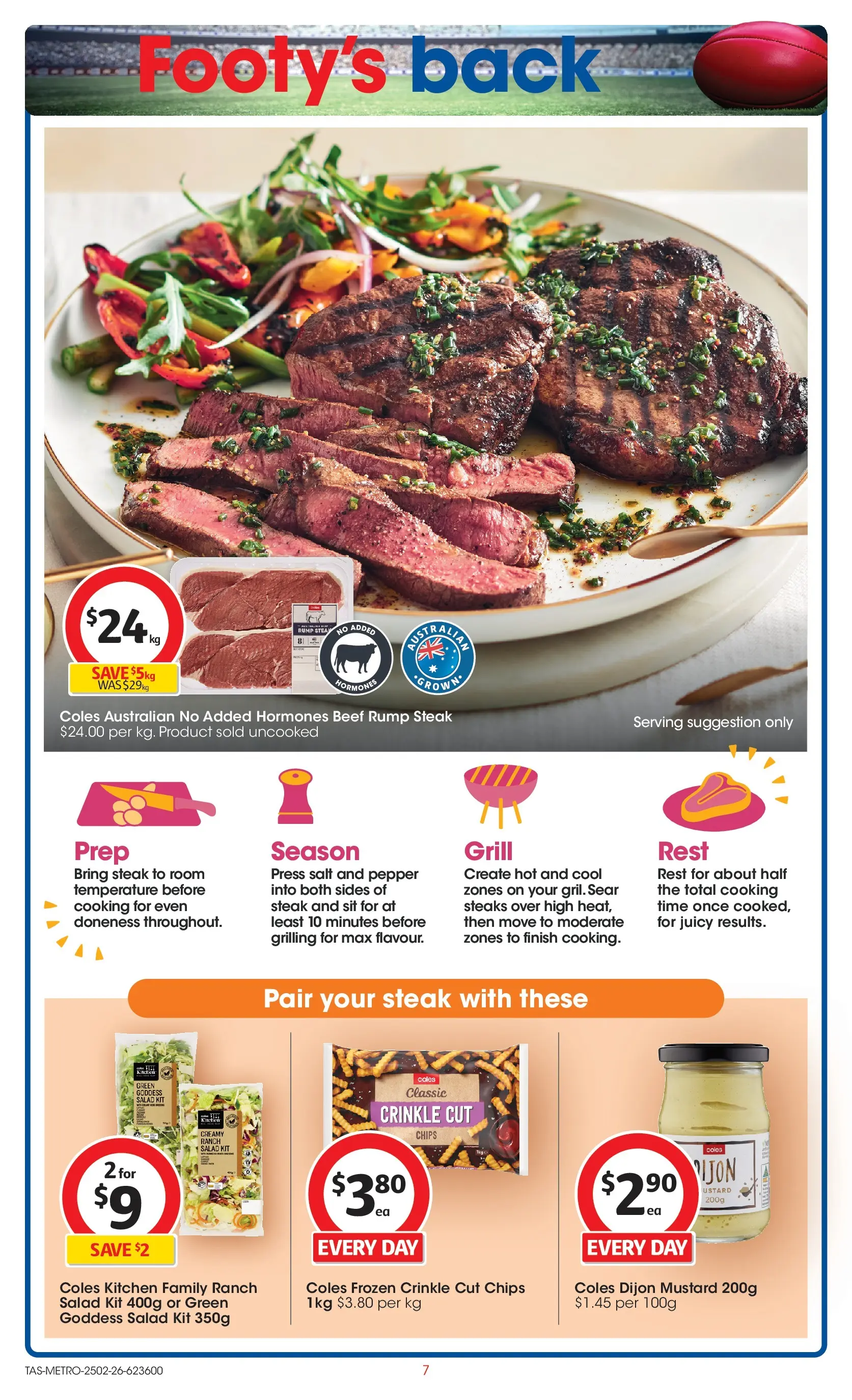 ﻿Coles catalogue valid from 24/02/2026 > Online Australia | Page: 7 | Products: Beef, Salad, Pepper, Press