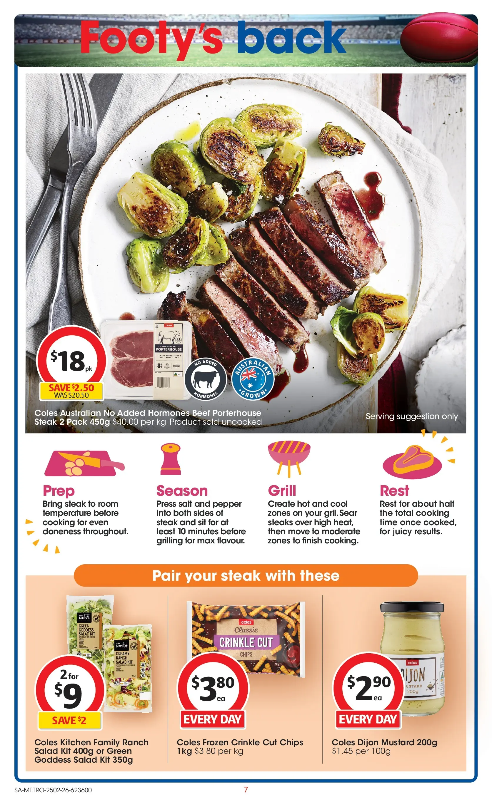 ﻿Coles catalogue valid from 25/02/2026 > Online Australia | Page: 7 | Products: Chips, Salad, Pepper, Grill