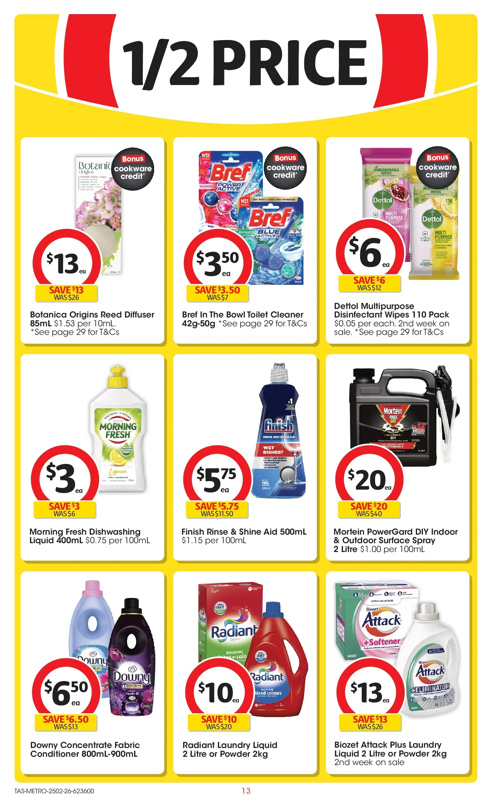 ﻿Coles catalogue valid from 24/02/2026 > Online Australia | Page: 13 | Products: Conditioner, Cookware, Laundry, Multipurpose