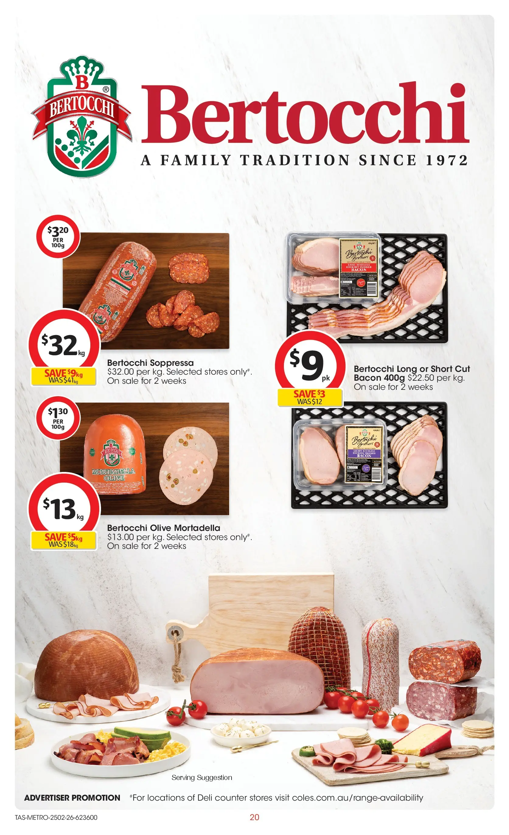 ﻿Coles catalogue valid from 24/02/2026 > Online Australia | Page: 20 | Products: Bacon