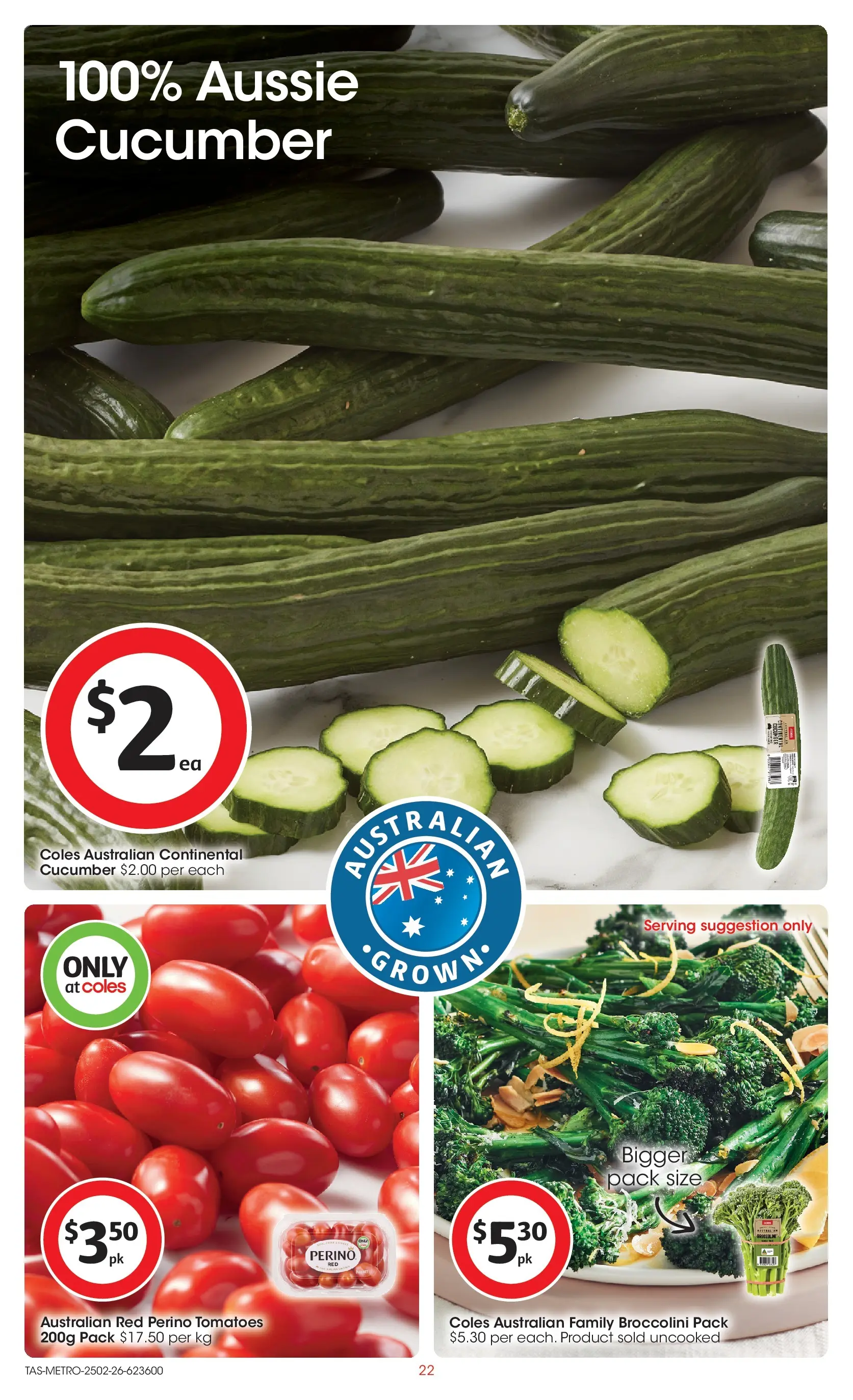 ﻿Coles catalogue valid from 24/02/2026 > Online Australia | Page: 22 | Products: Tomatoes
