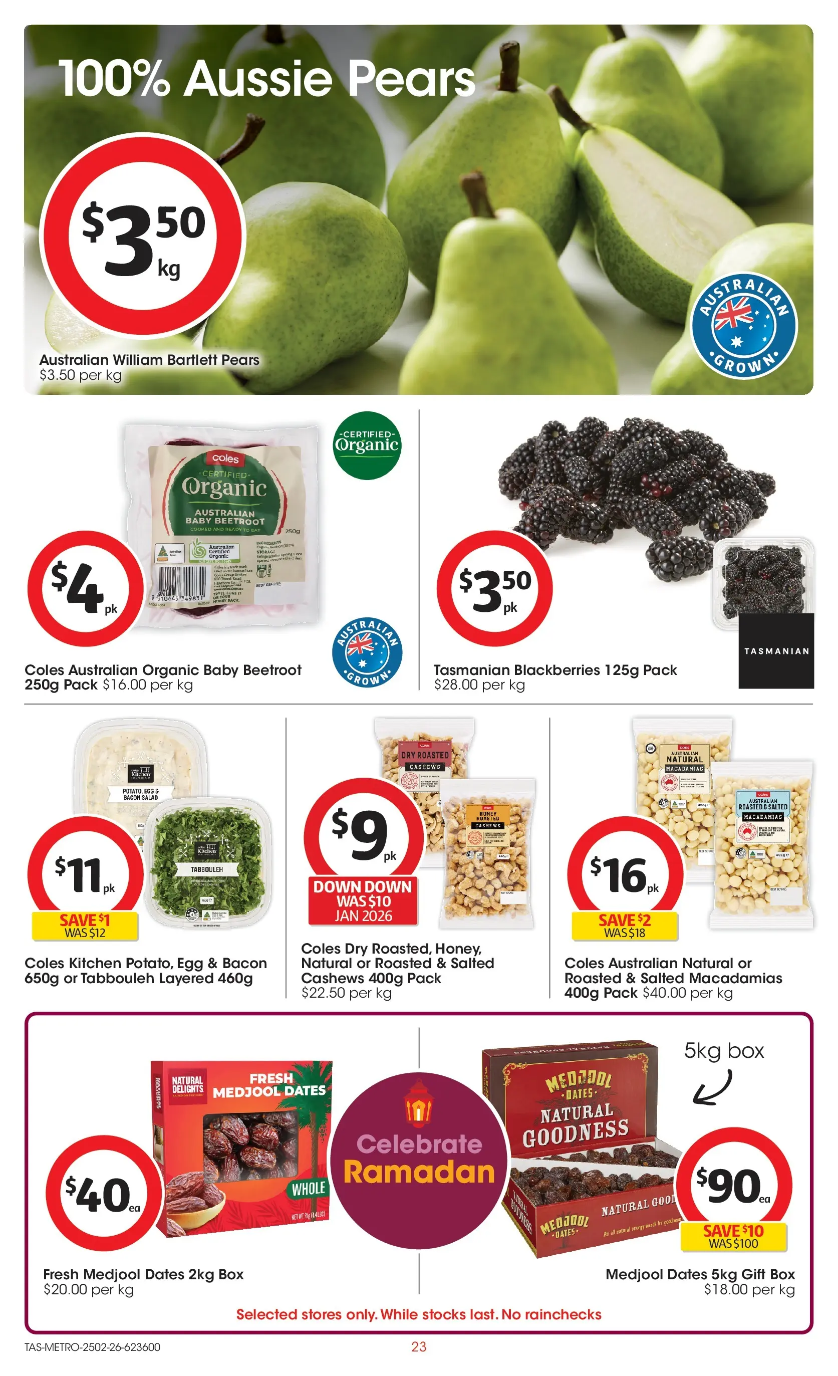 ﻿Coles catalogue valid from 24/02/2026 > Online Australia | Page: 23 | Products: Box, Bacon, Honey, Salad