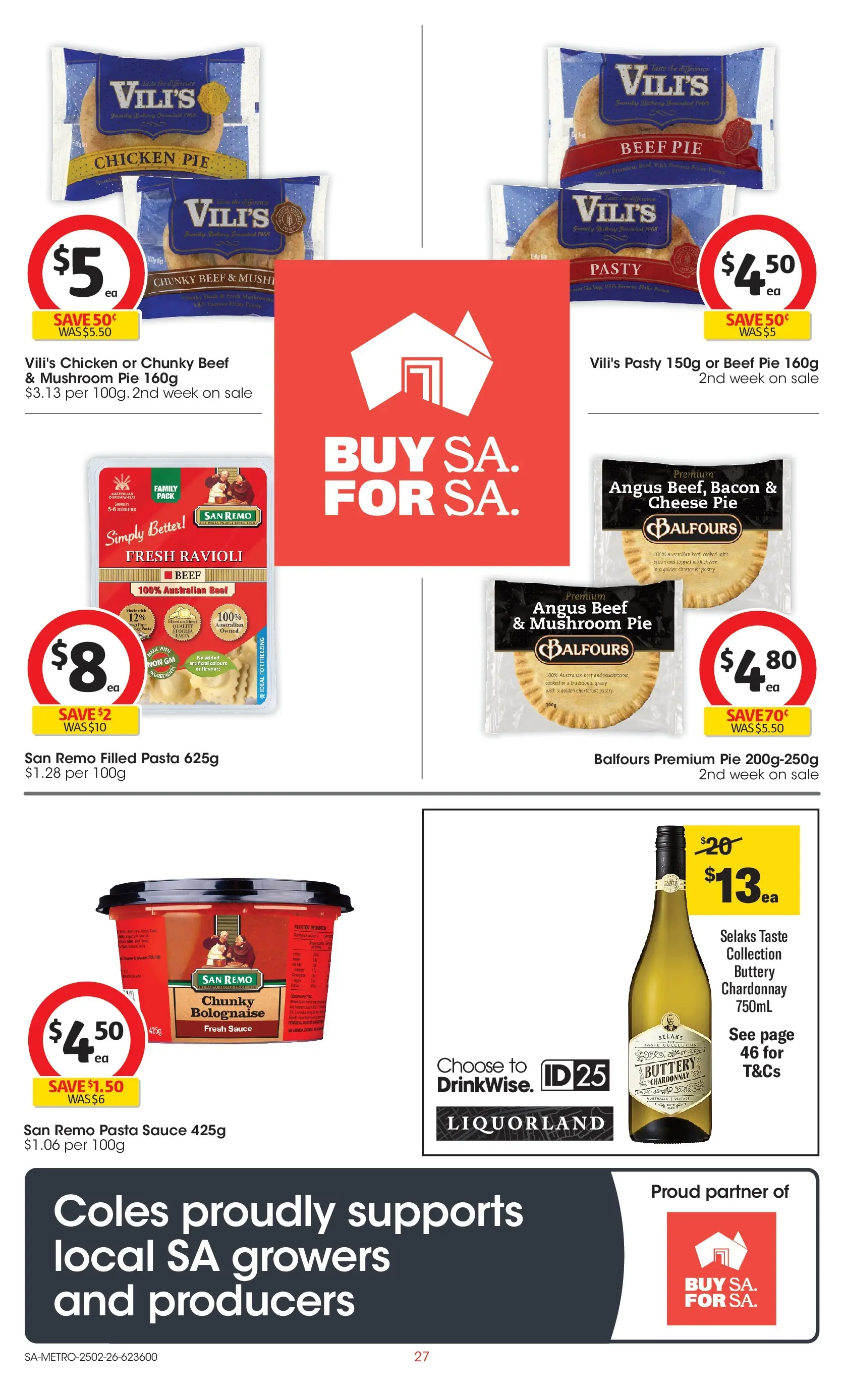 ﻿Coles catalogue valid from 25/02/2026 > Online Australia | Page: 27 | Products: Bacon, Chicken, Beef, Pasta