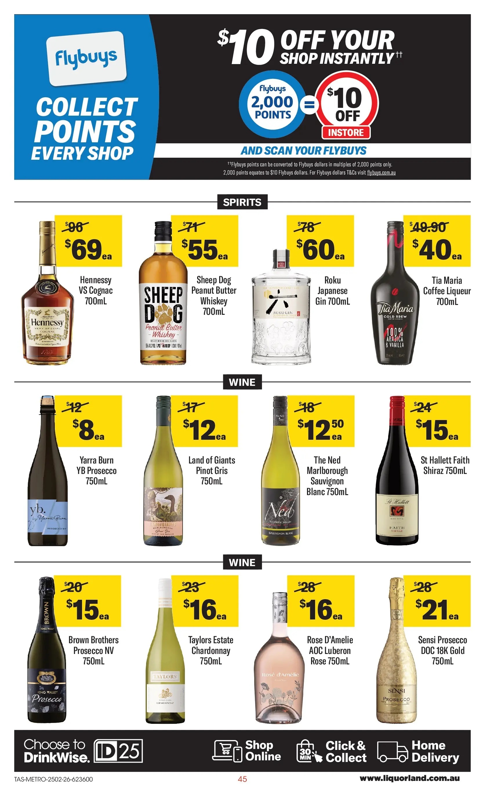﻿Coles catalogue valid from 24/02/2026 > Online Australia | Page: 45 | Products: Butter, Coffee, Wine, Gin