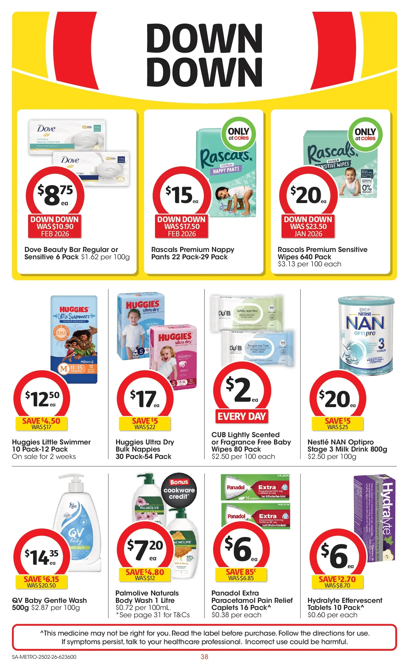 ﻿Coles catalogue valid from 25/02/2026 > Online Australia | Page: 38 | Products: Fragrance, Cookware, Pants, Tablets