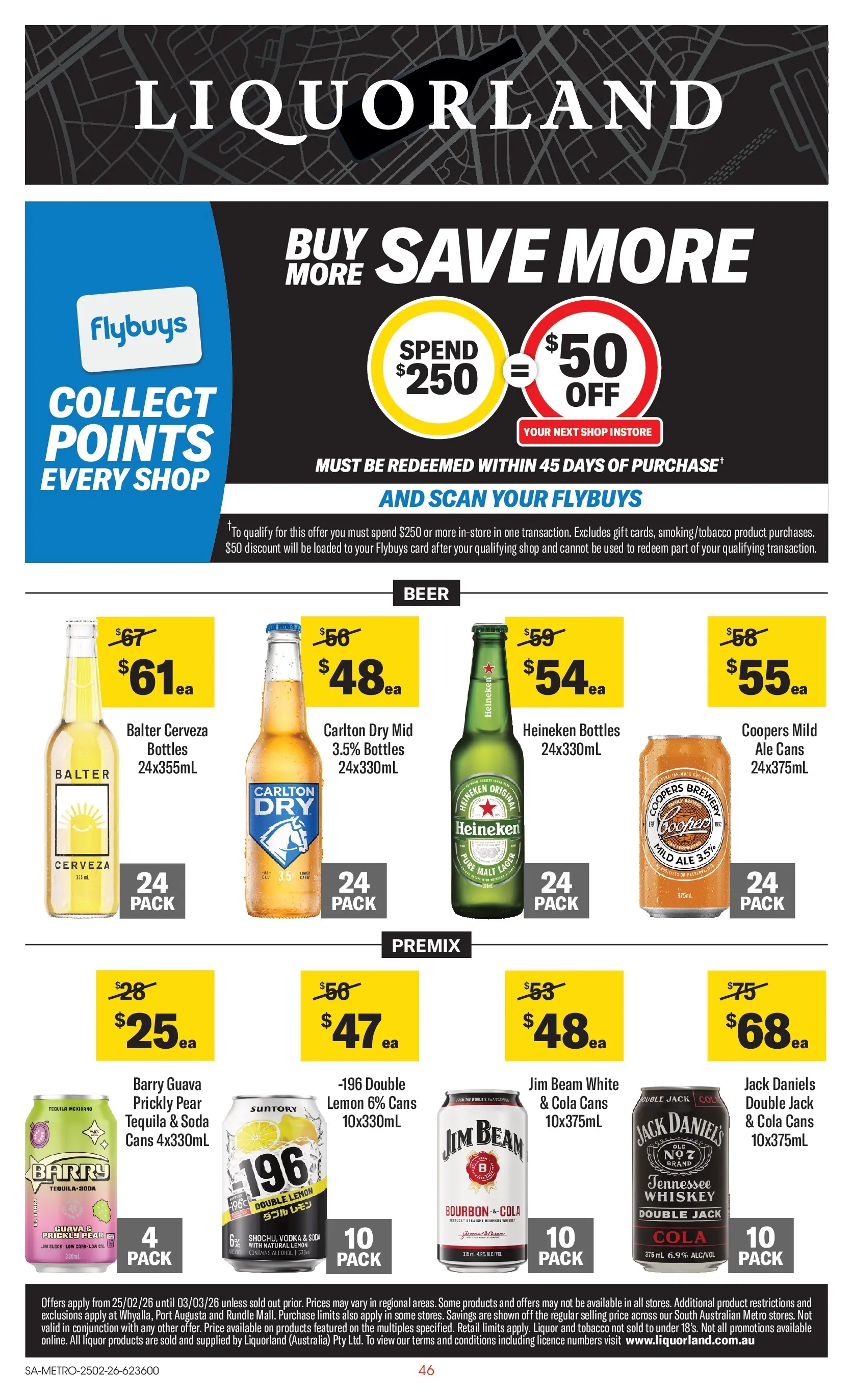 ﻿Coles catalogue valid from 25/02/2026 > Online Australia | Page: 46 | Products: Bourbon, Vodka, Whiskey, Pear