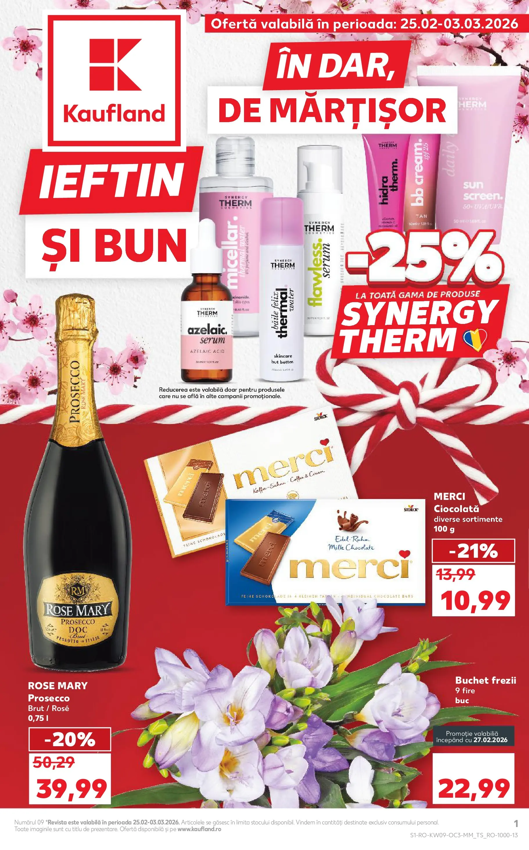Catalog Kaufland - Viseu de Sus 24.02.2026 - Revista si Oferta | Pagină: 1 | Produse: Serum, Bb cream, Prosecco, Ciocolată