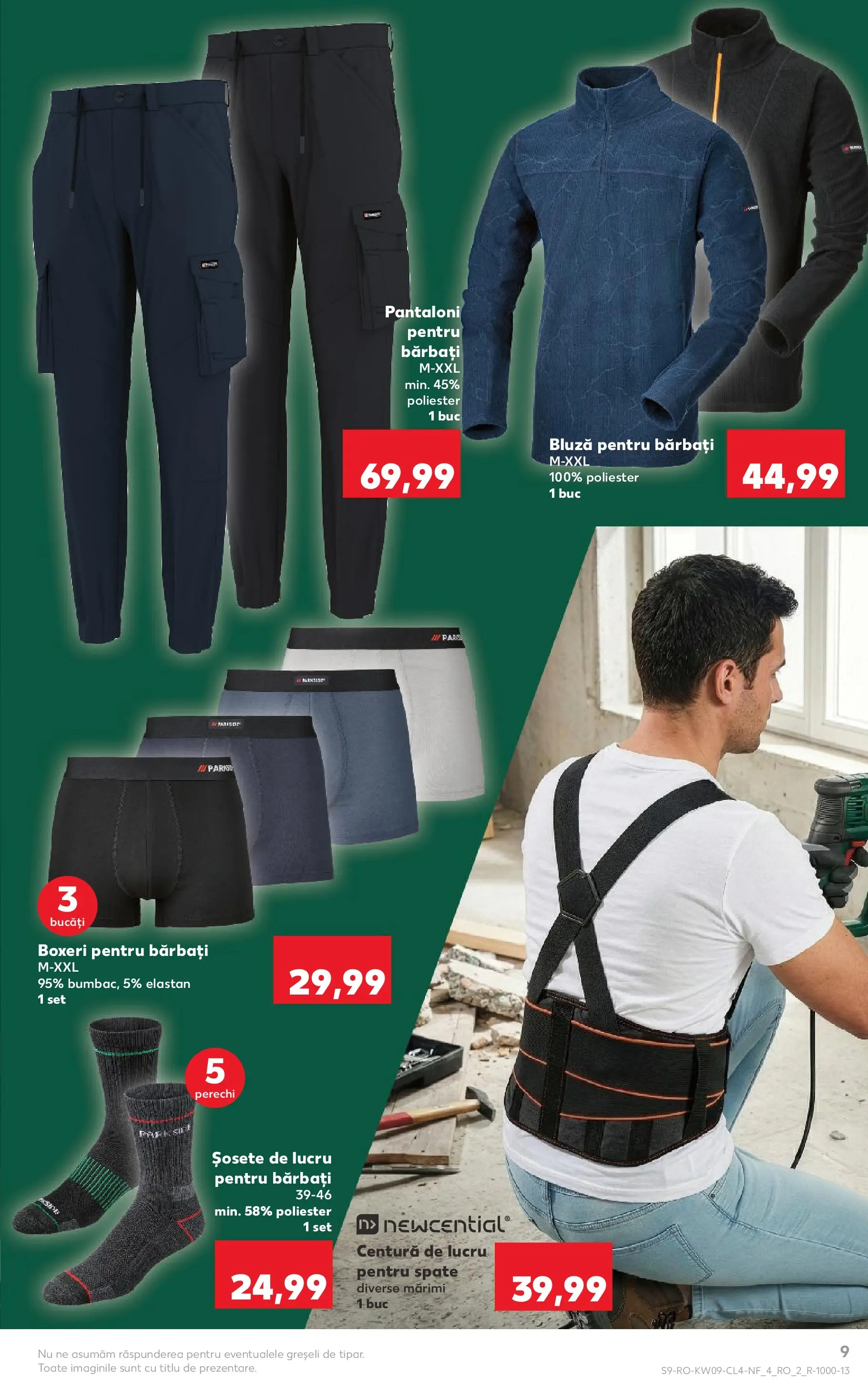 Catalog Kaufland - Comarnic 24.02.2026 - Revista si Oferta | Pagină: 9 | Produse: Bluză, Pantaloni, Șosete, Boxeri