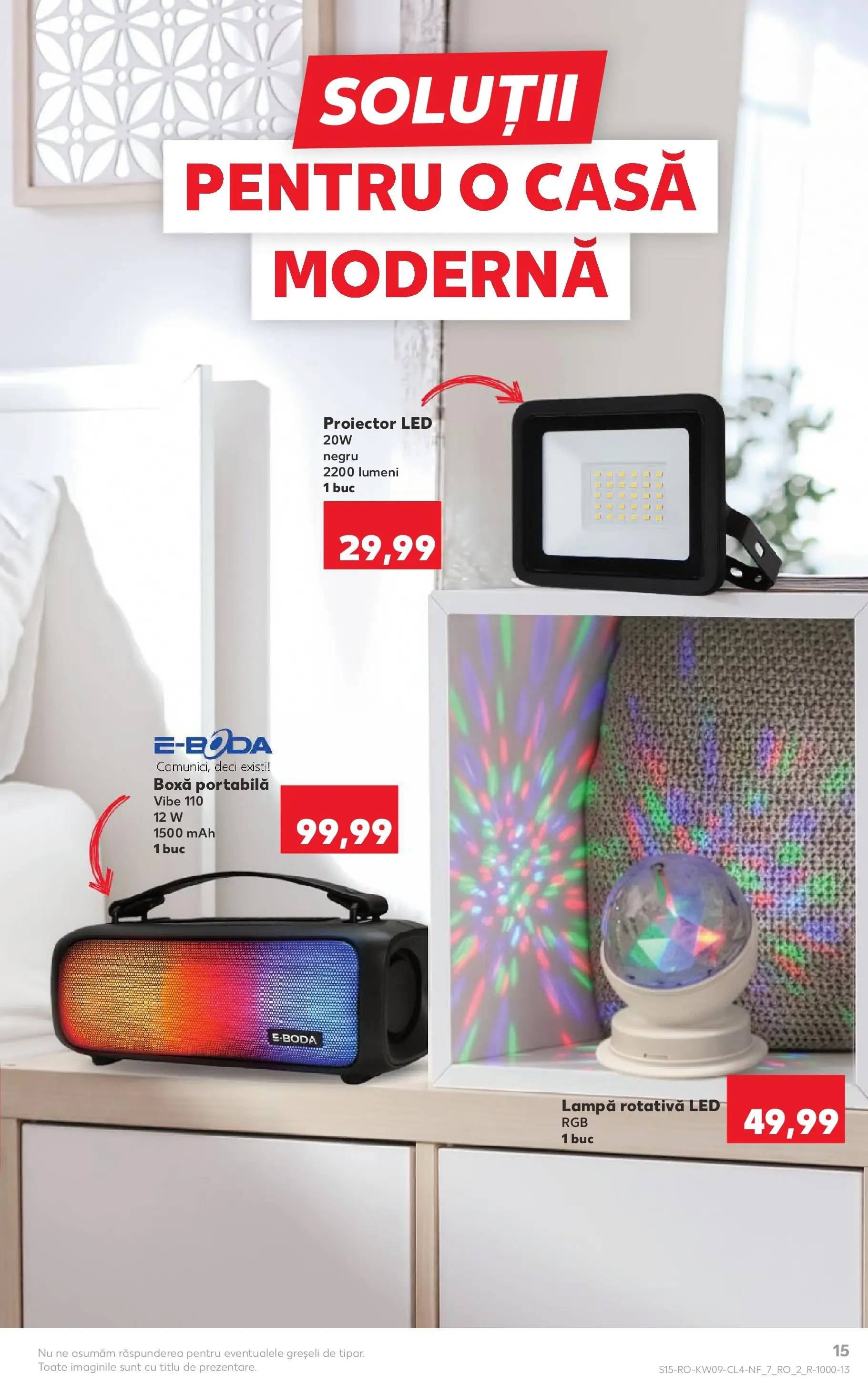 Catalog Kaufland - Comarnic 24.02.2026 - Revista si Oferta | Pagină: 15 | Produse: Speaker, Babak, Lampă, Boxă portabilă