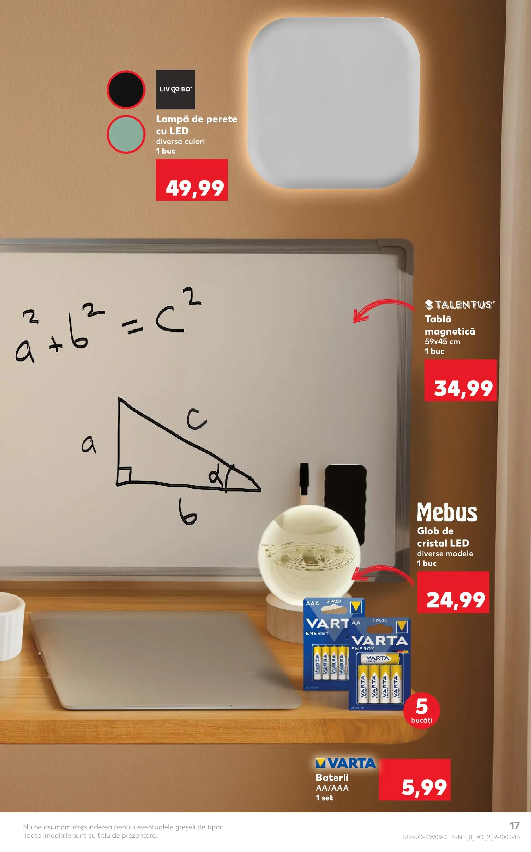 Catalog Kaufland - Comarnic 24.02.2026 - Revista si Oferta | Pagină: 17 | Produse: Tablă, Babak, Lampă, Baterii