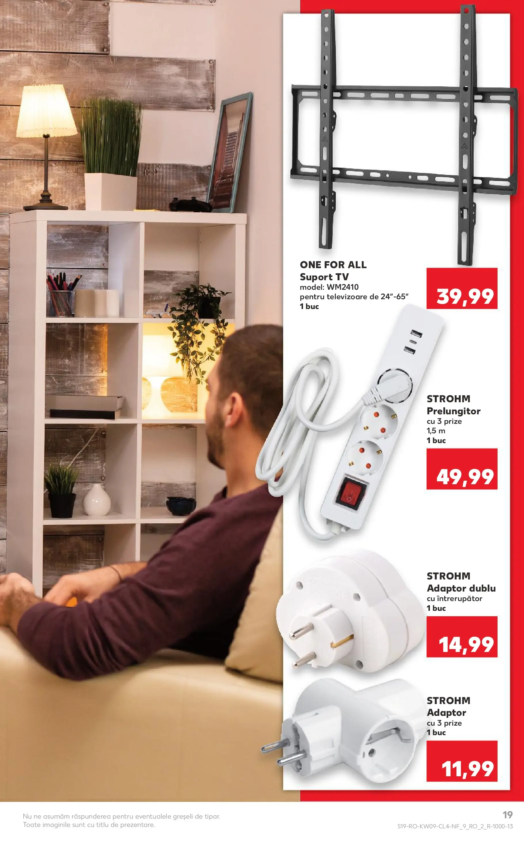 Catalog Kaufland - Comarnic 24.02.2026 - Revista si Oferta | Pagină: 19 | Produse: Prize, Prelungitor, Adaptor