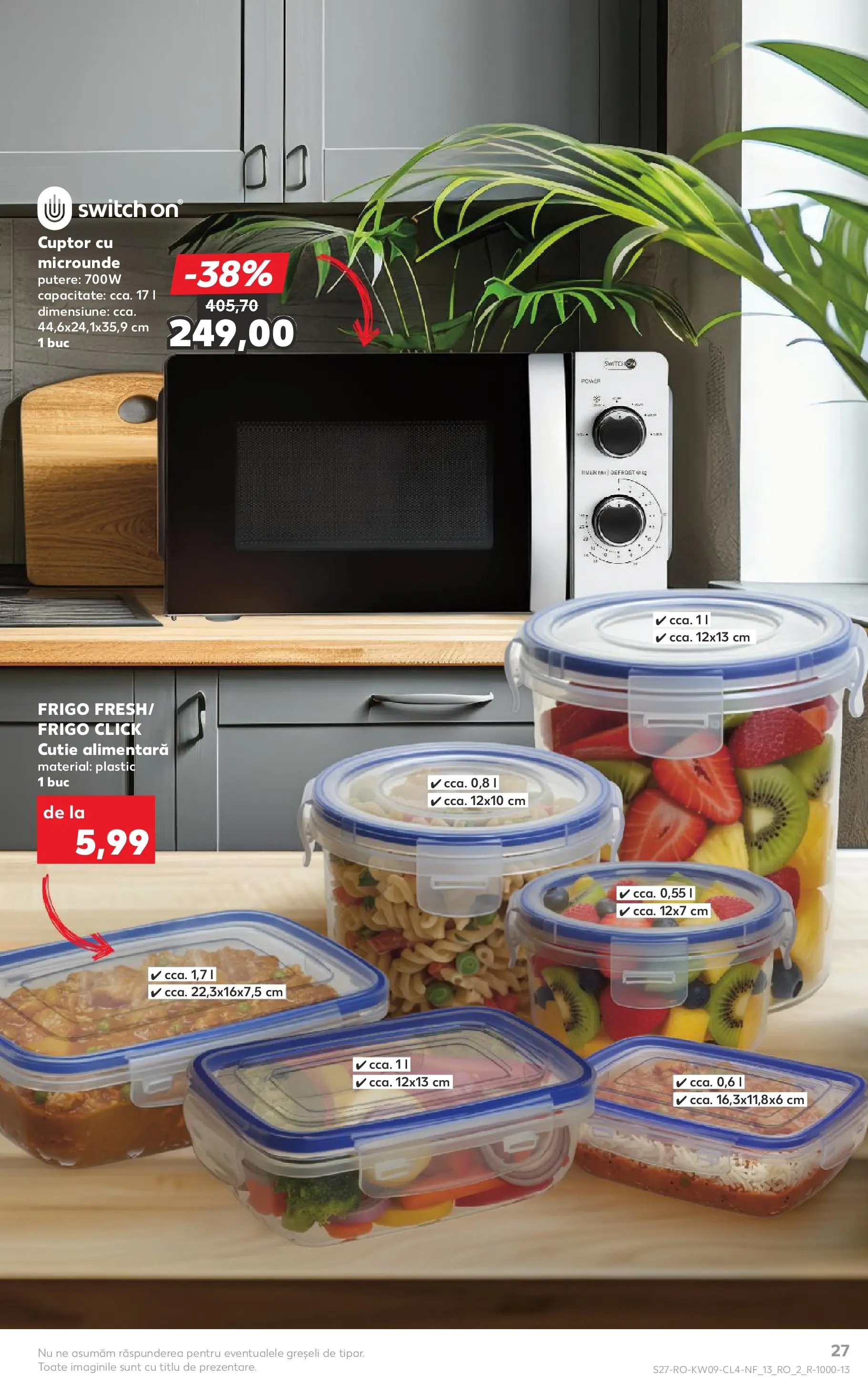 Catalog Kaufland - Comarnic 24.02.2026 - Revista si Oferta | Pagină: 27 | Produse: Cuptor, Cuptor Cu Microunde, Cutie