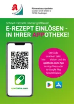 R&ouml;merschanz-Apotheke Ihre Apotheke vor Ort: Jetzt alle Angebote auch online entdecken! - bis 27.03.2026