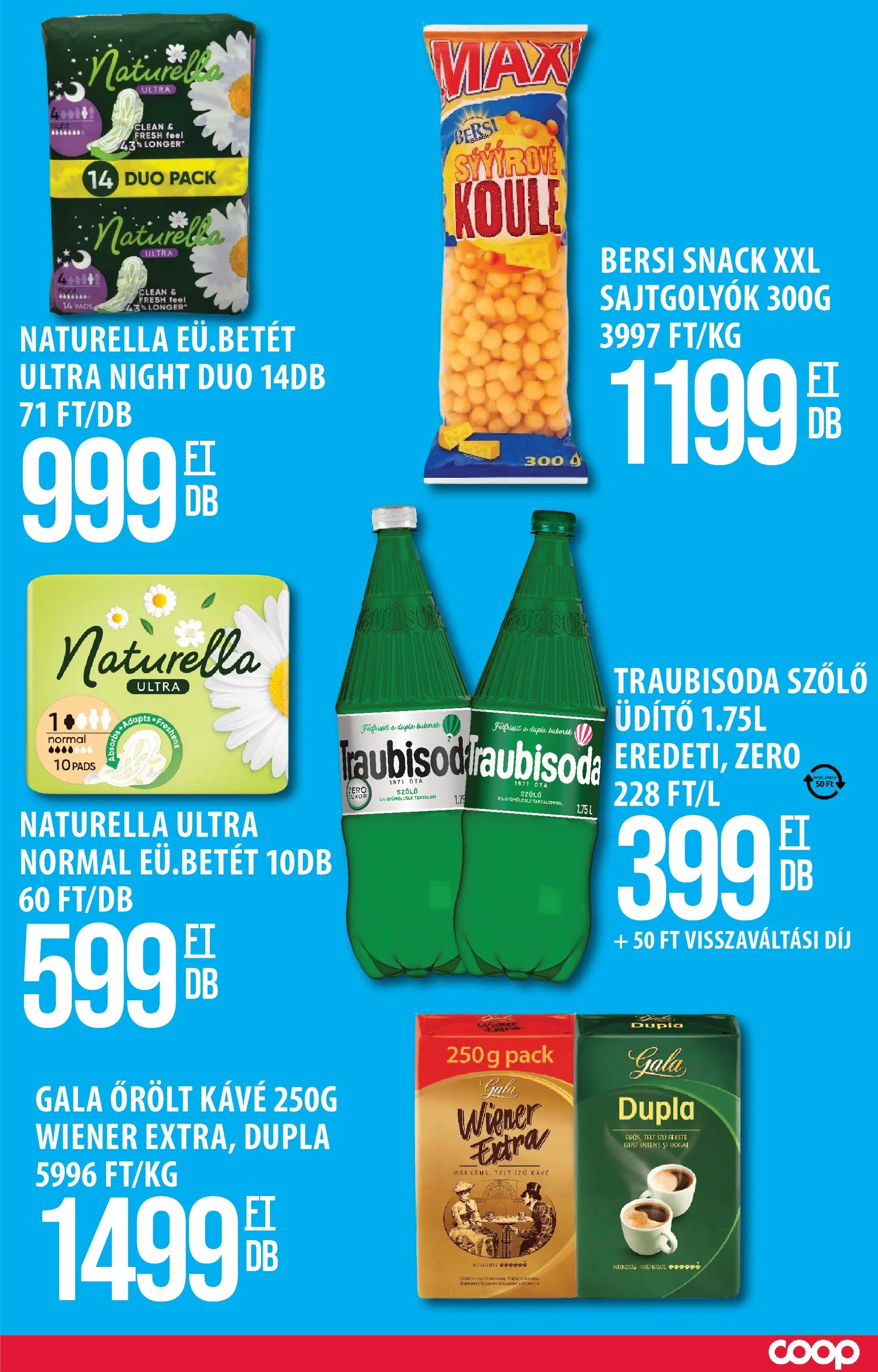 COOP Szolnok Akciós újság Tiszafüred - 2026.02.26. -tól/töl > akció, lapozható szórólap 🛍️ | Oldal: 2 | Termékek: Szőlő, Gyümölcslé, Kávé, Só