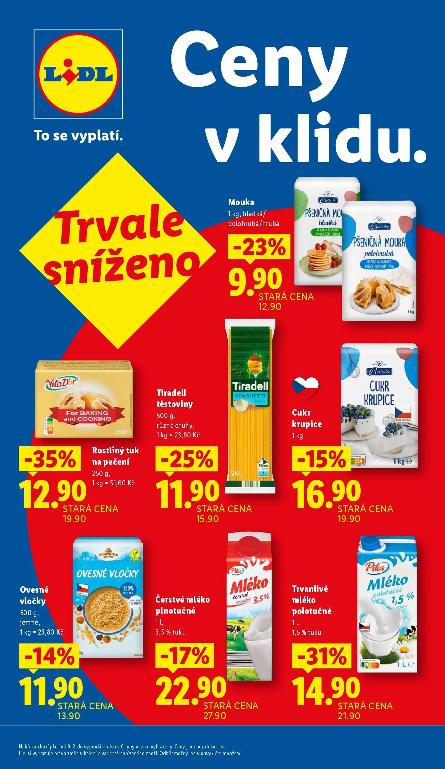 Lidl leták od 25.02.2026 - Nový akční leták | Strana: 17 | Produkty: Ovesné mléko, Těstoviny, Rostliny, Cukr