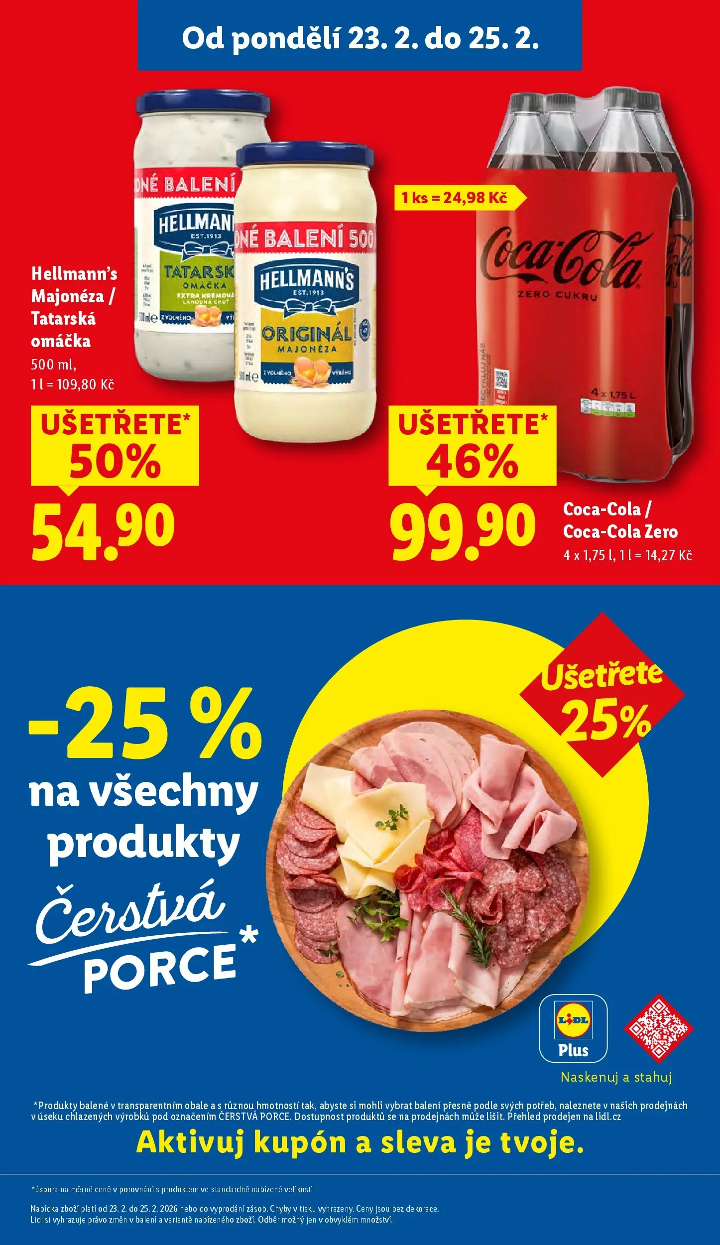 Lidl leták od 22.02.2026 - Nový akční leták | Strana: 3 | Produkty: Tatarská omáčka Hellmann's, Hellmann's, Majonéza, Tatarská omáčka